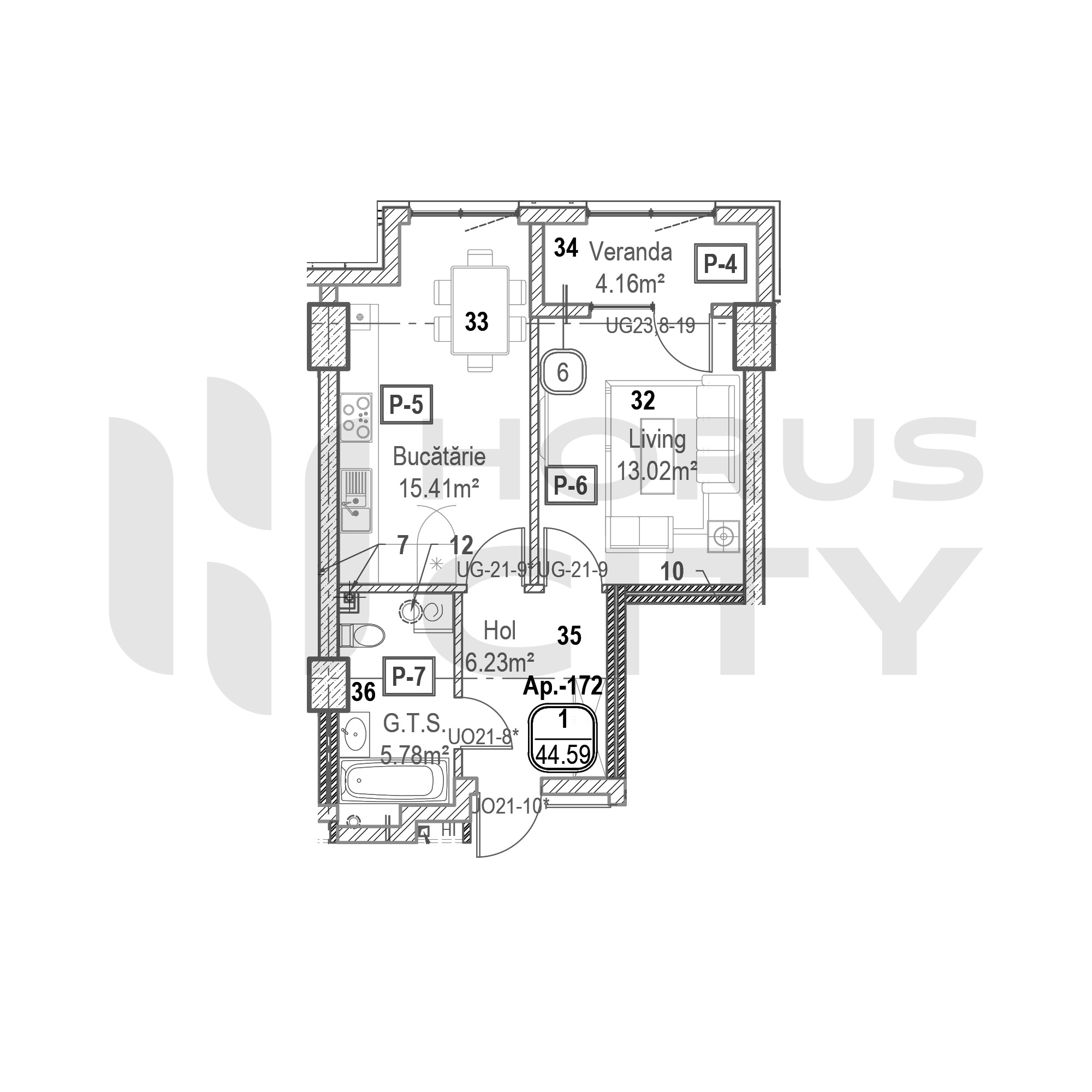 Apartament cu 1 cameră