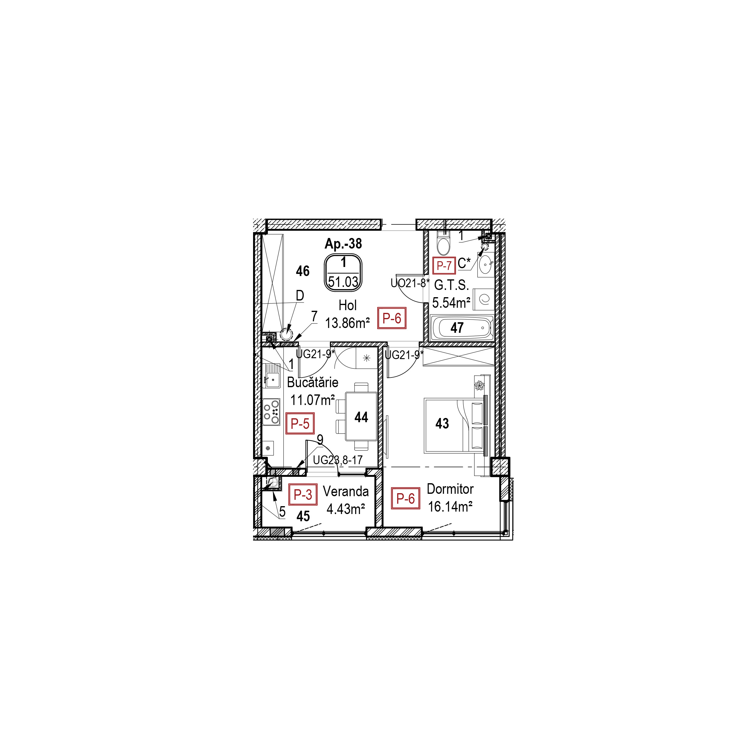 Apartament cu 1 cameră