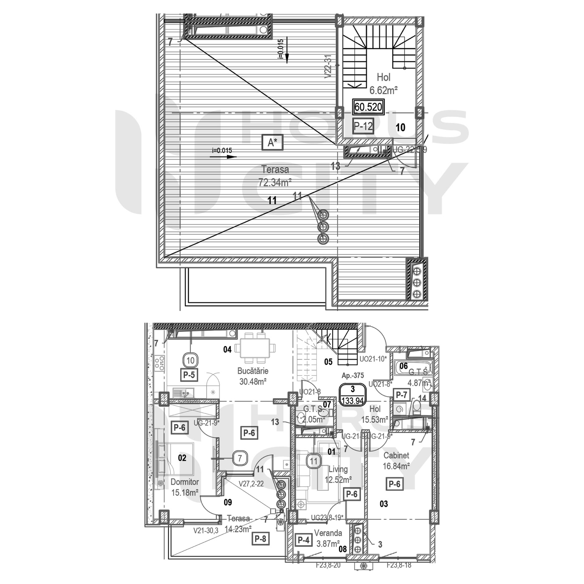 Apartament cu 3 camere