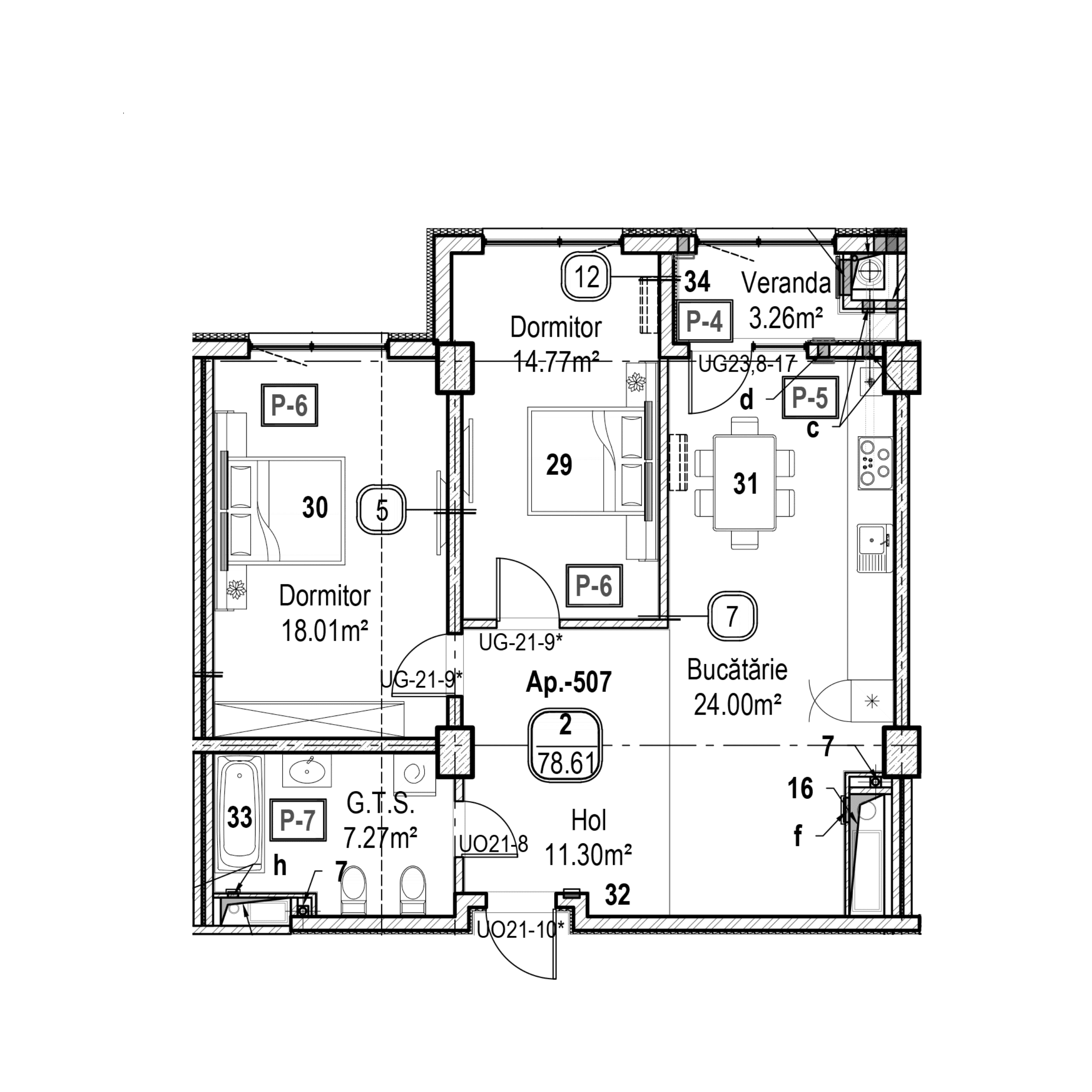 Apartament cu 2 camere