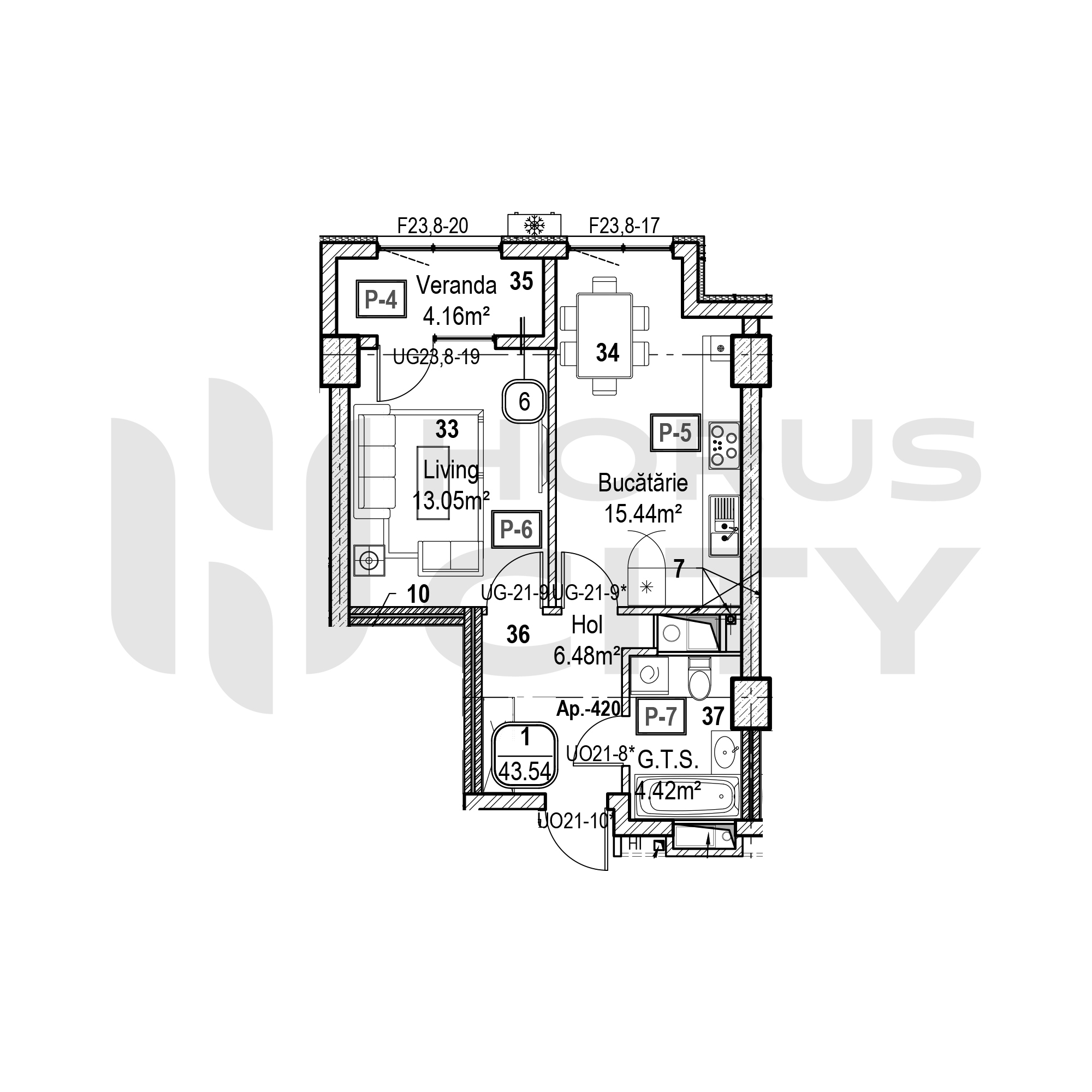 Apartament cu 1 cameră