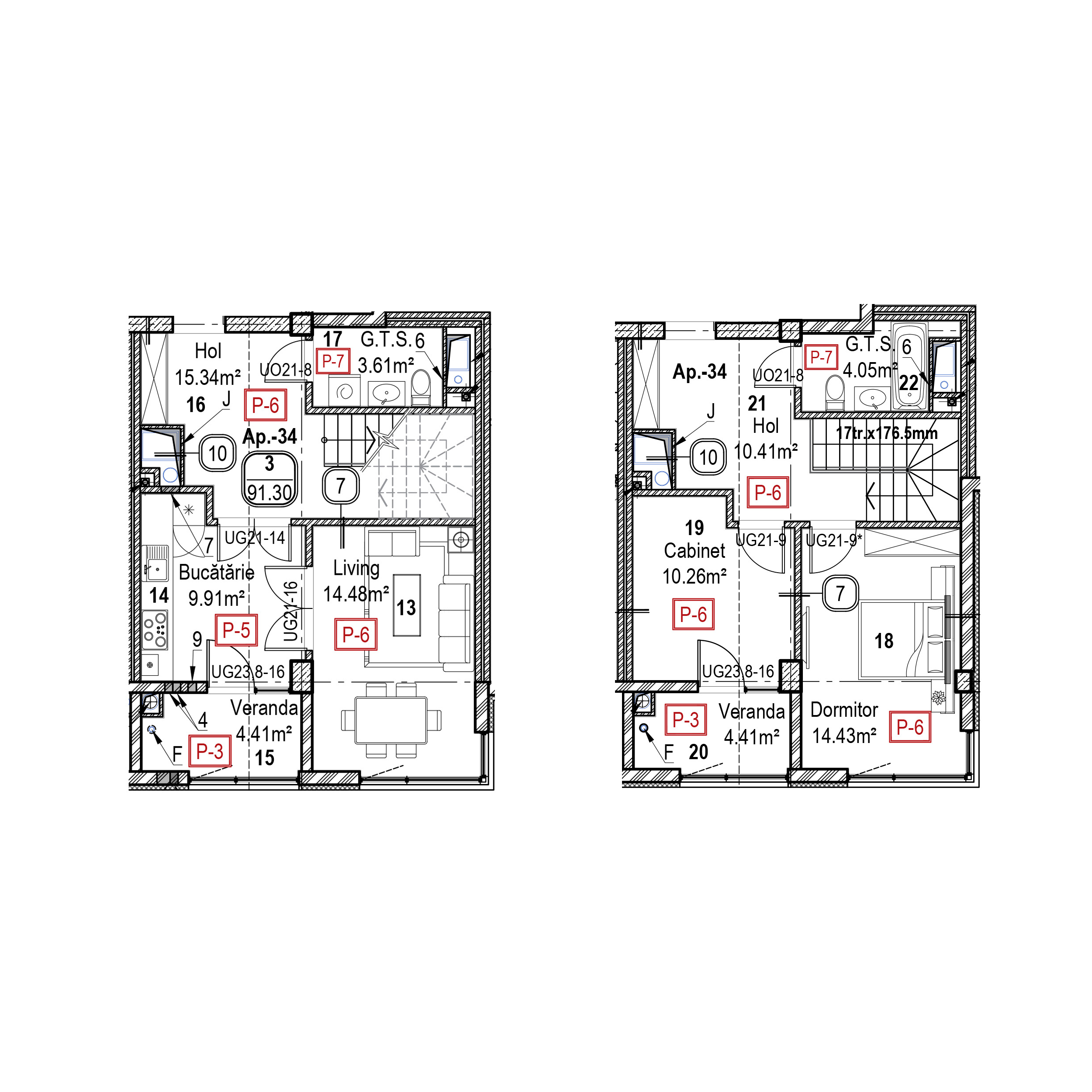 Apartament cu 3 camere