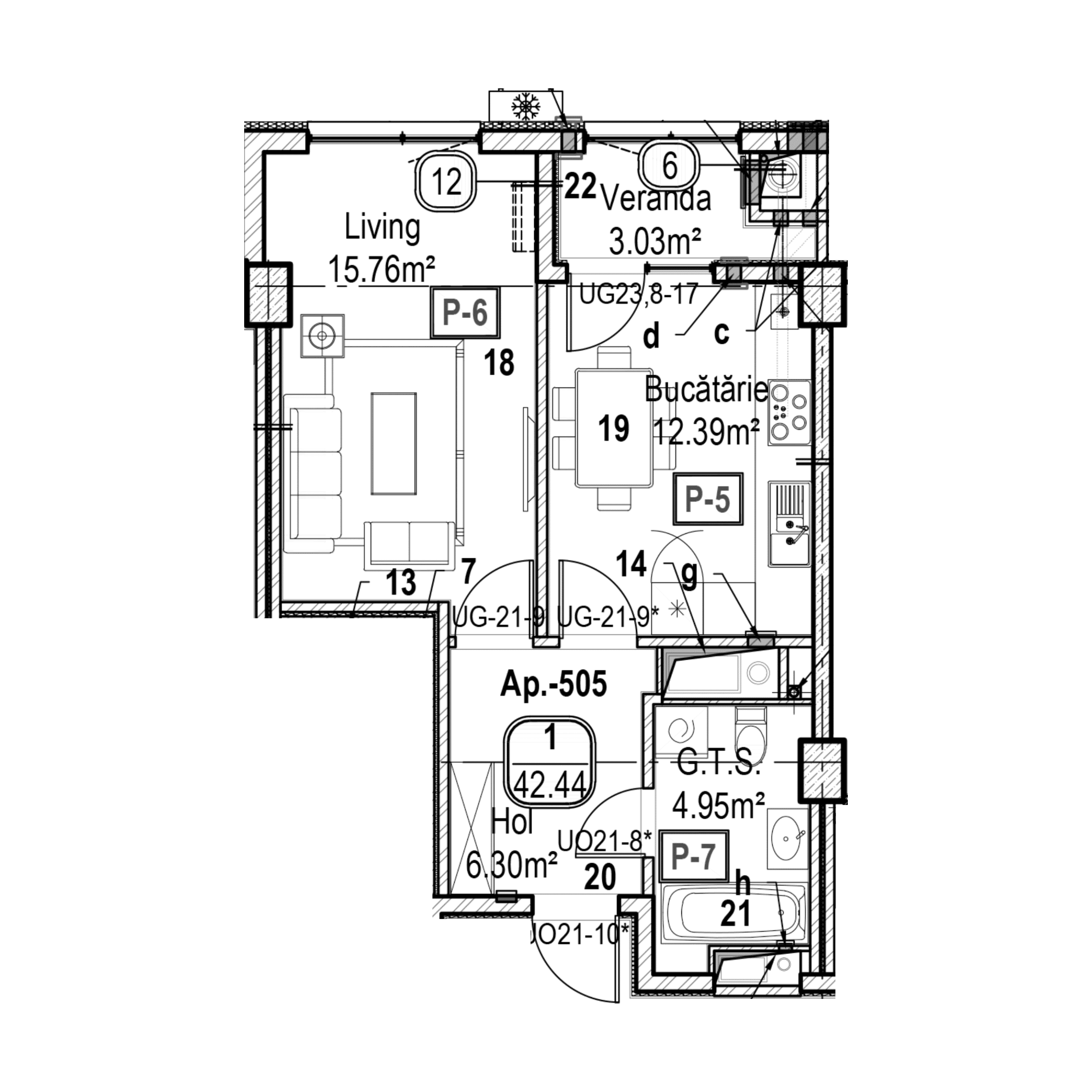 Apartament cu 1 cameră