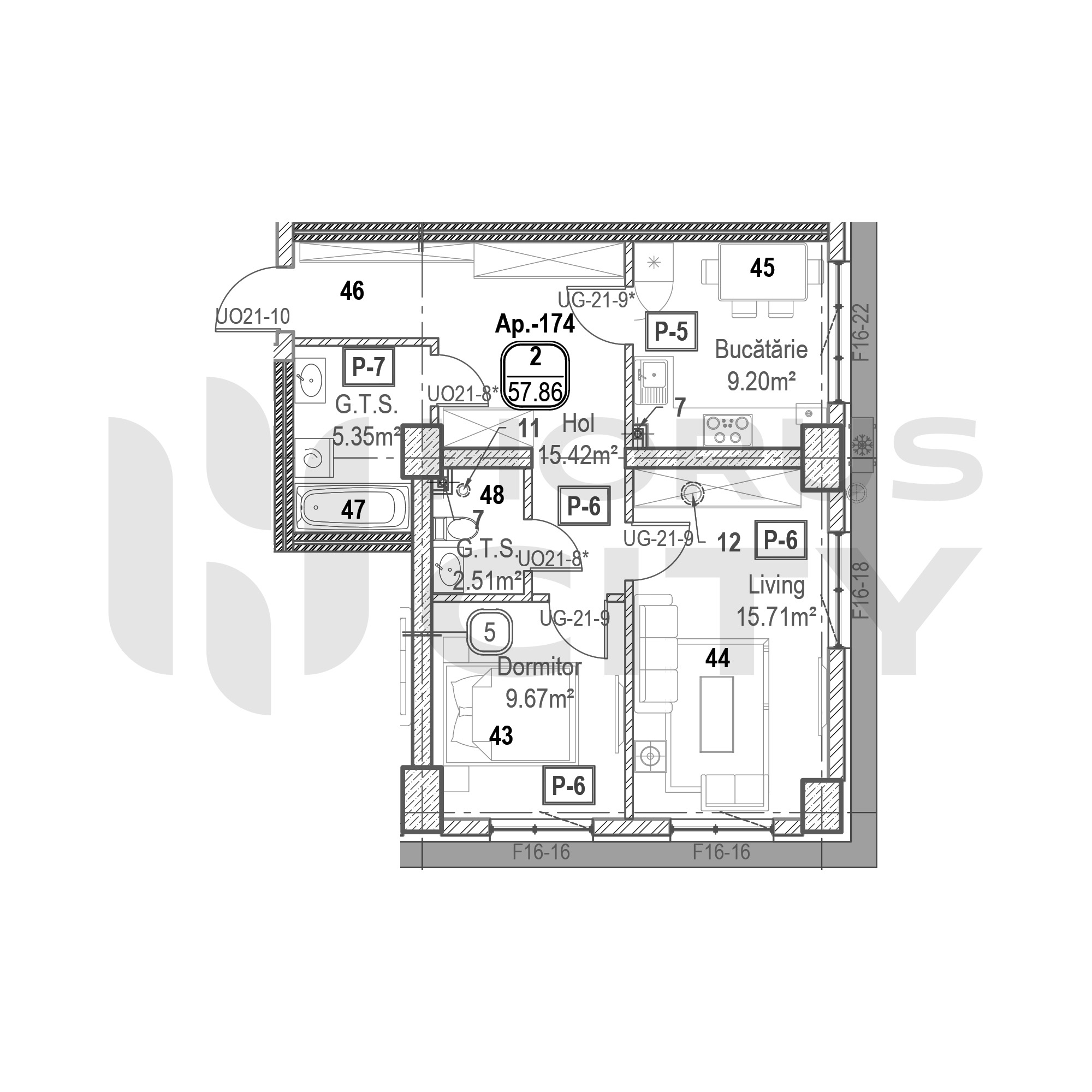 Apartament cu 2 camere