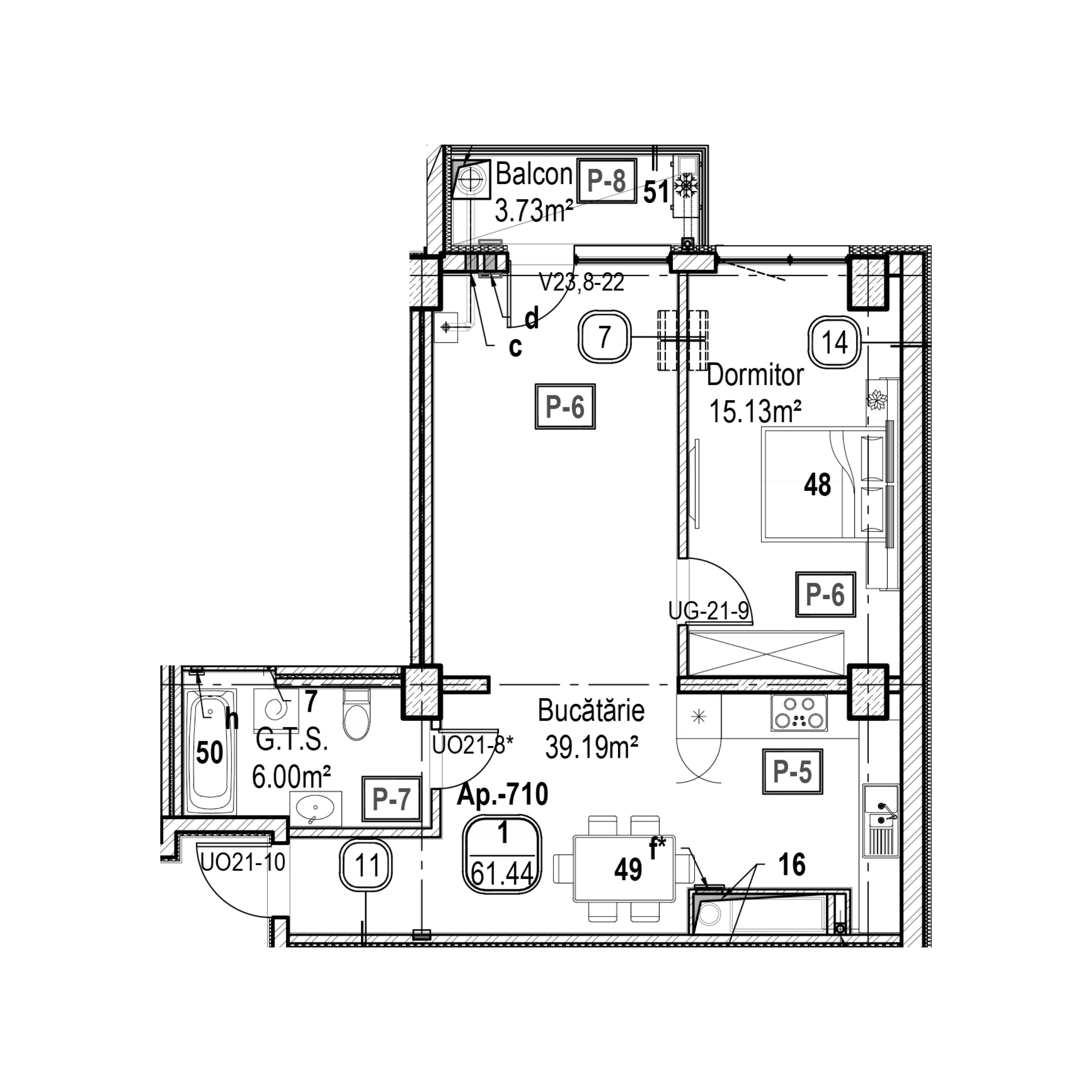 Apartament cu 1 cameră