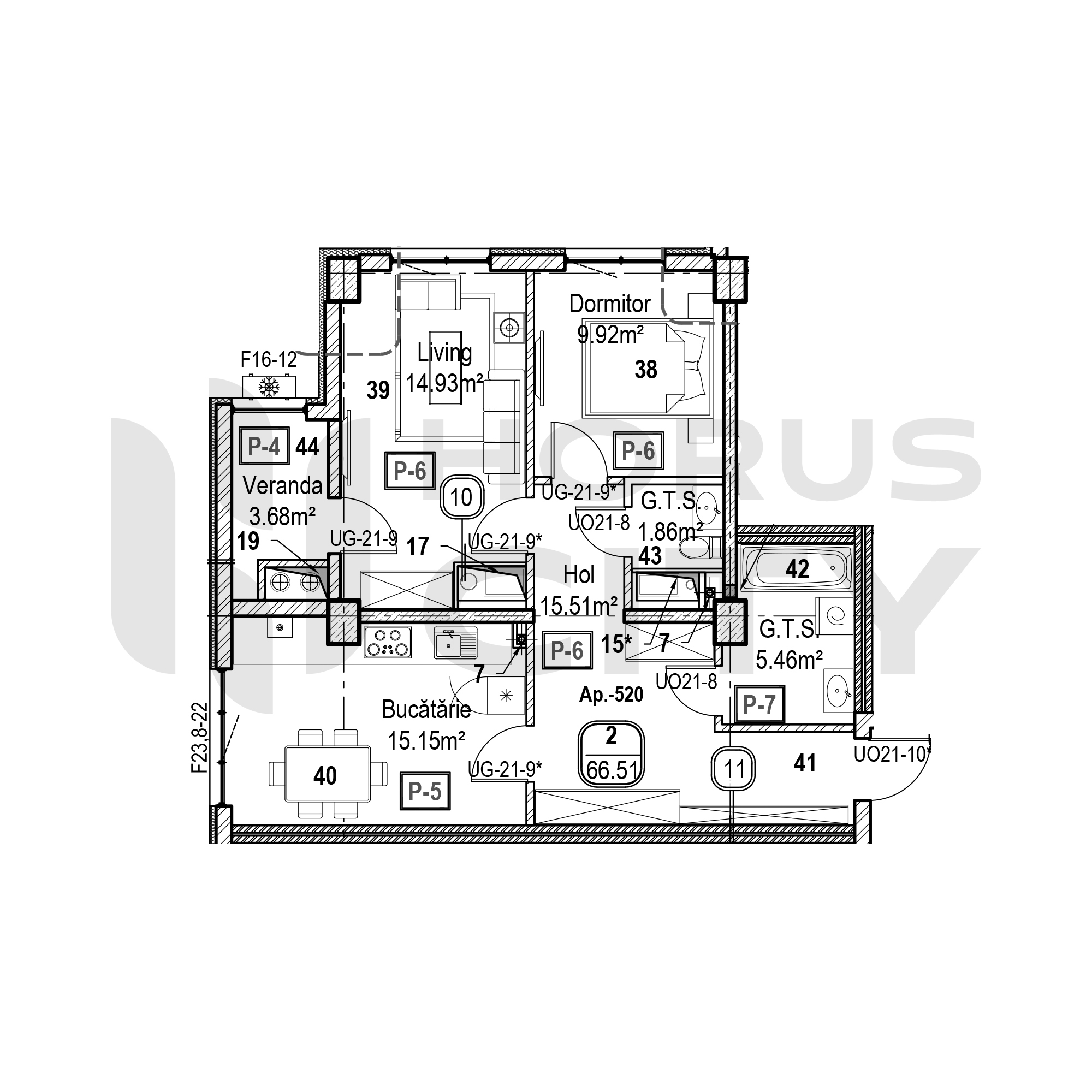Apartament cu 2 camere