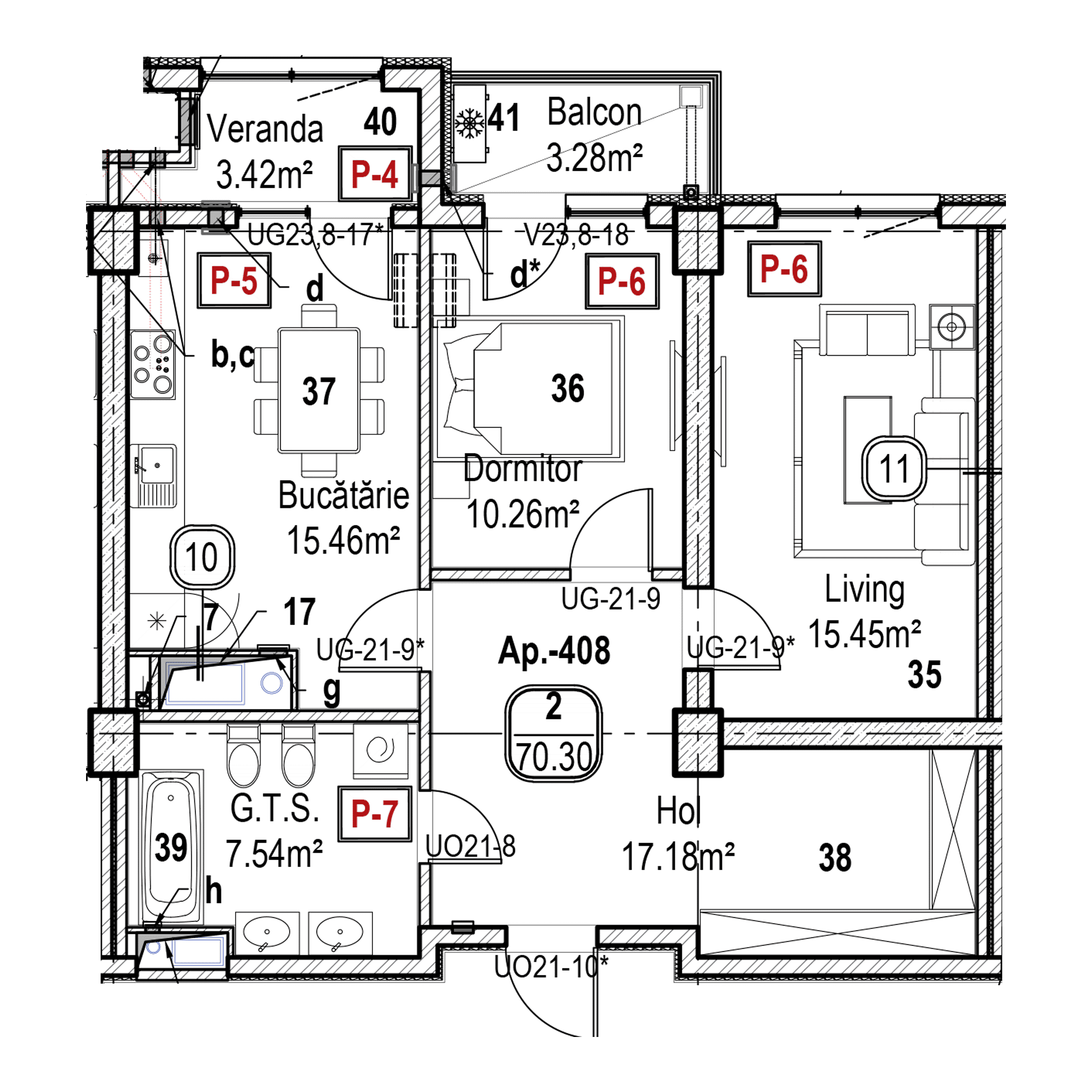 Apartament cu 2 camere