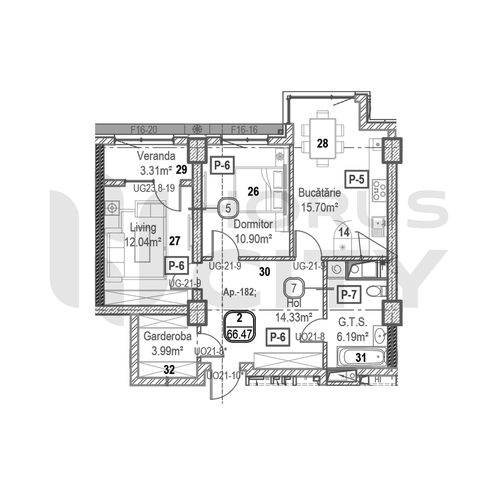 Apartament cu 2 camere