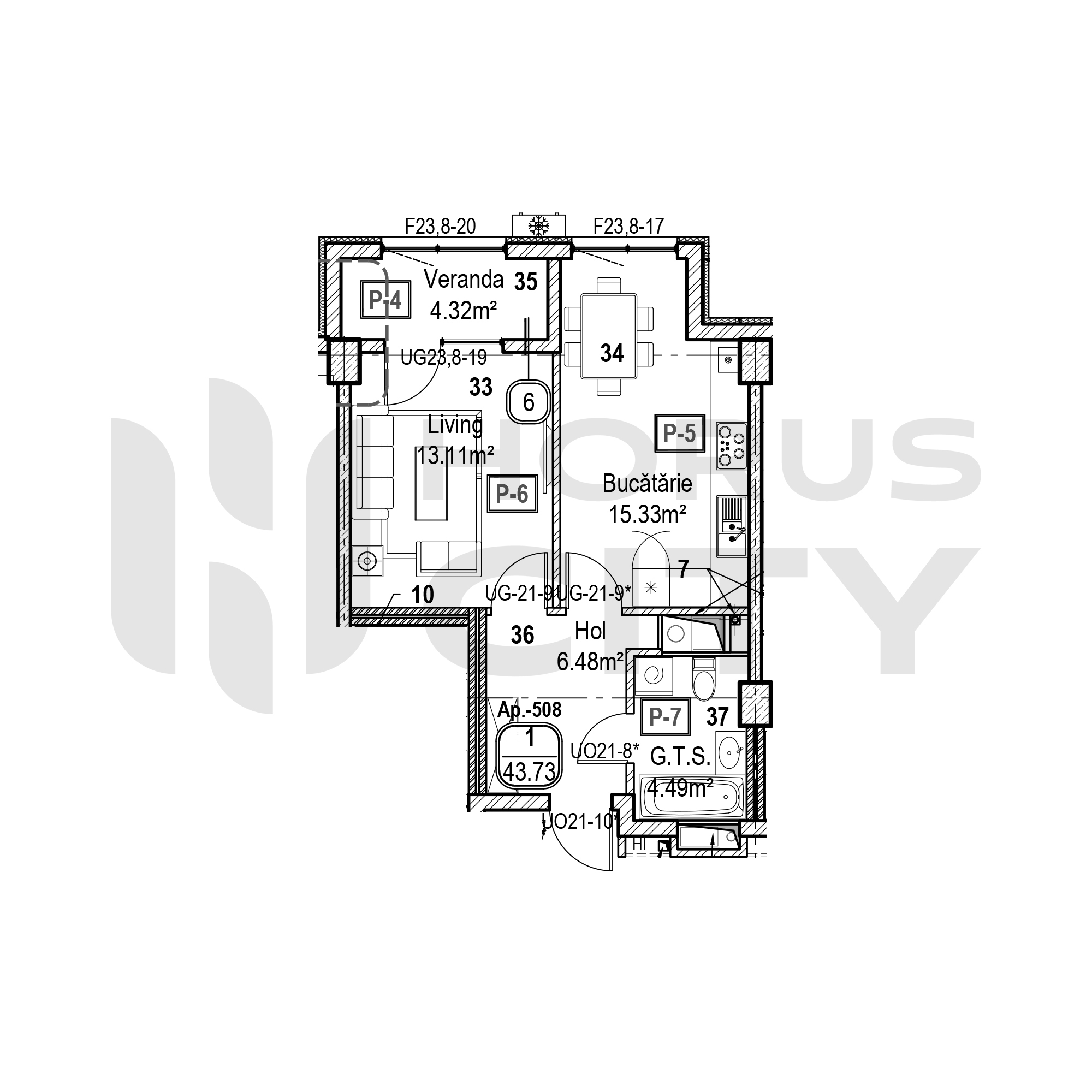 Apartament cu 1 cameră