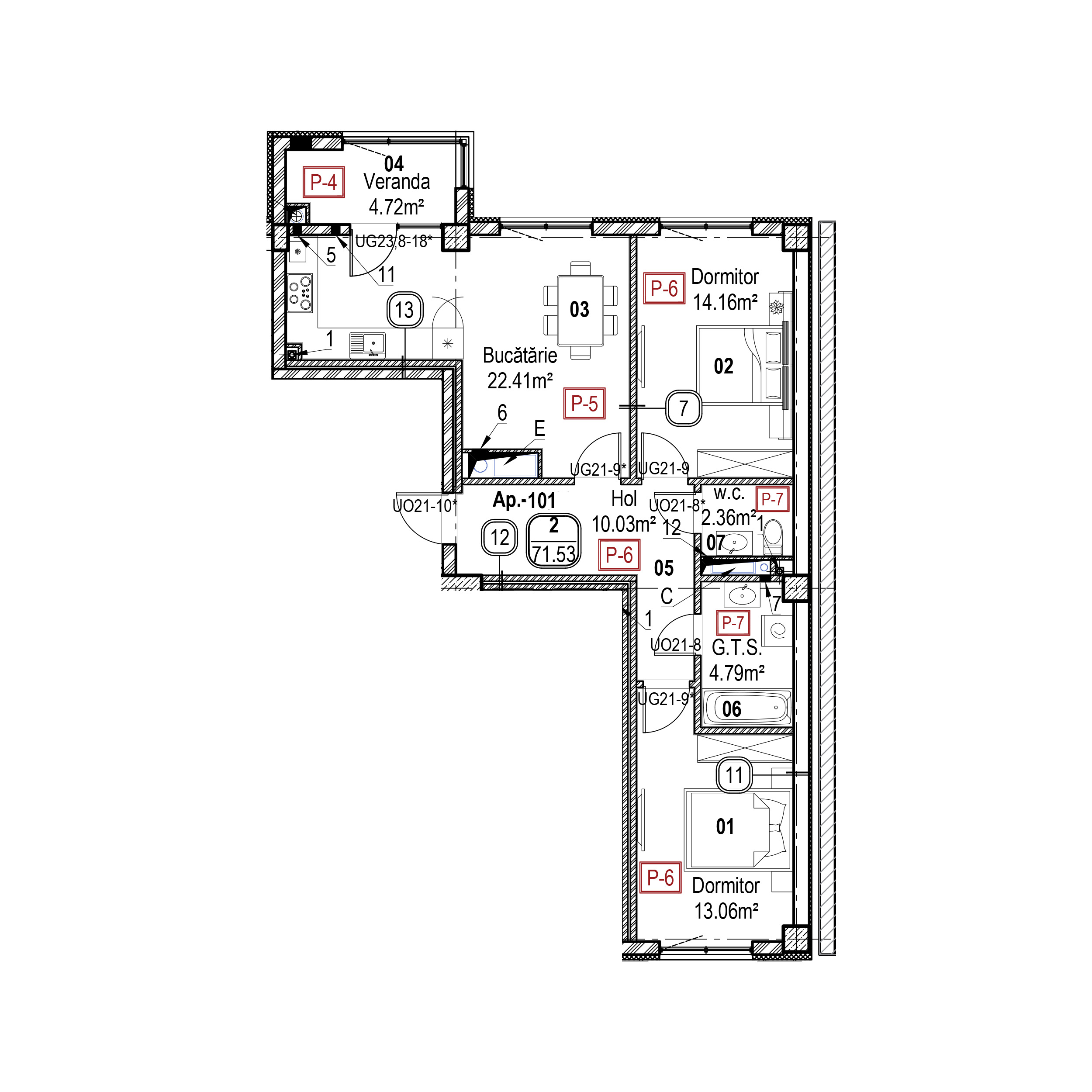 Apartament cu 2 camere