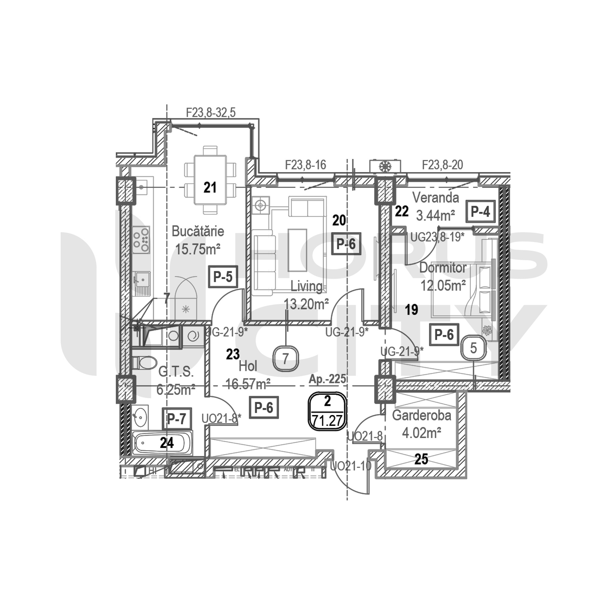 Apartament cu 2 camere