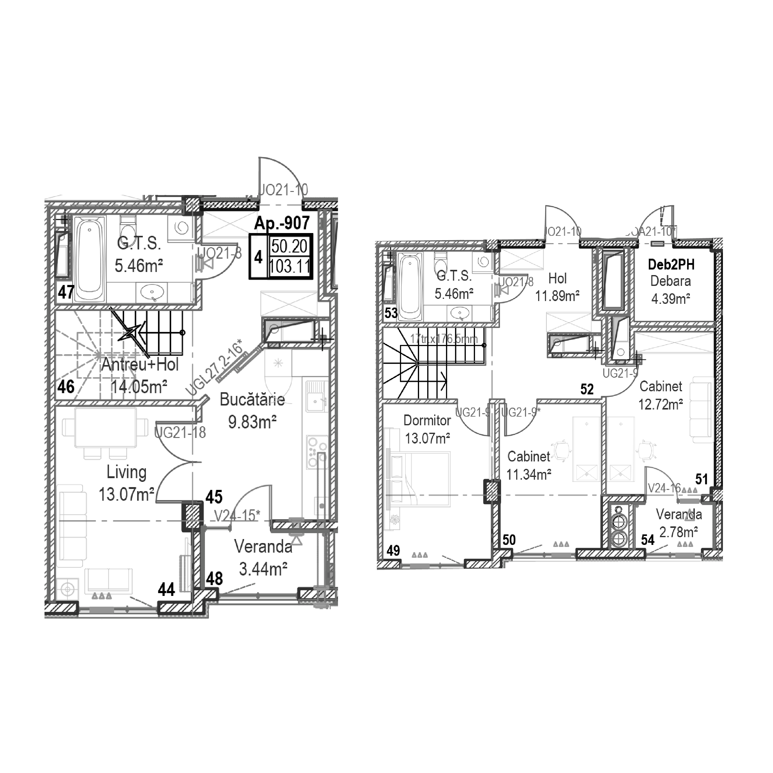 Apartament cu 4 camere