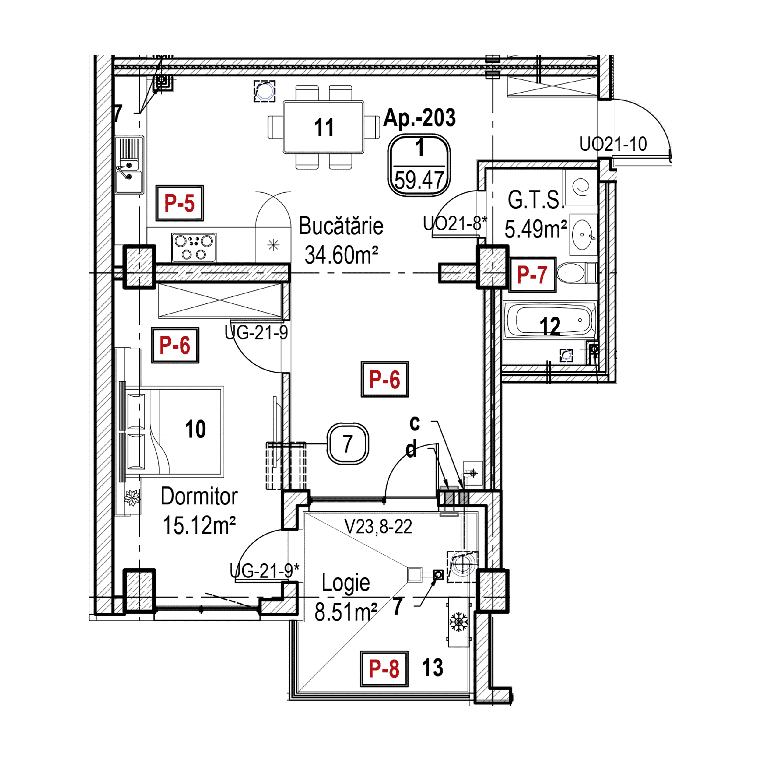 Apartament cu 1 cameră