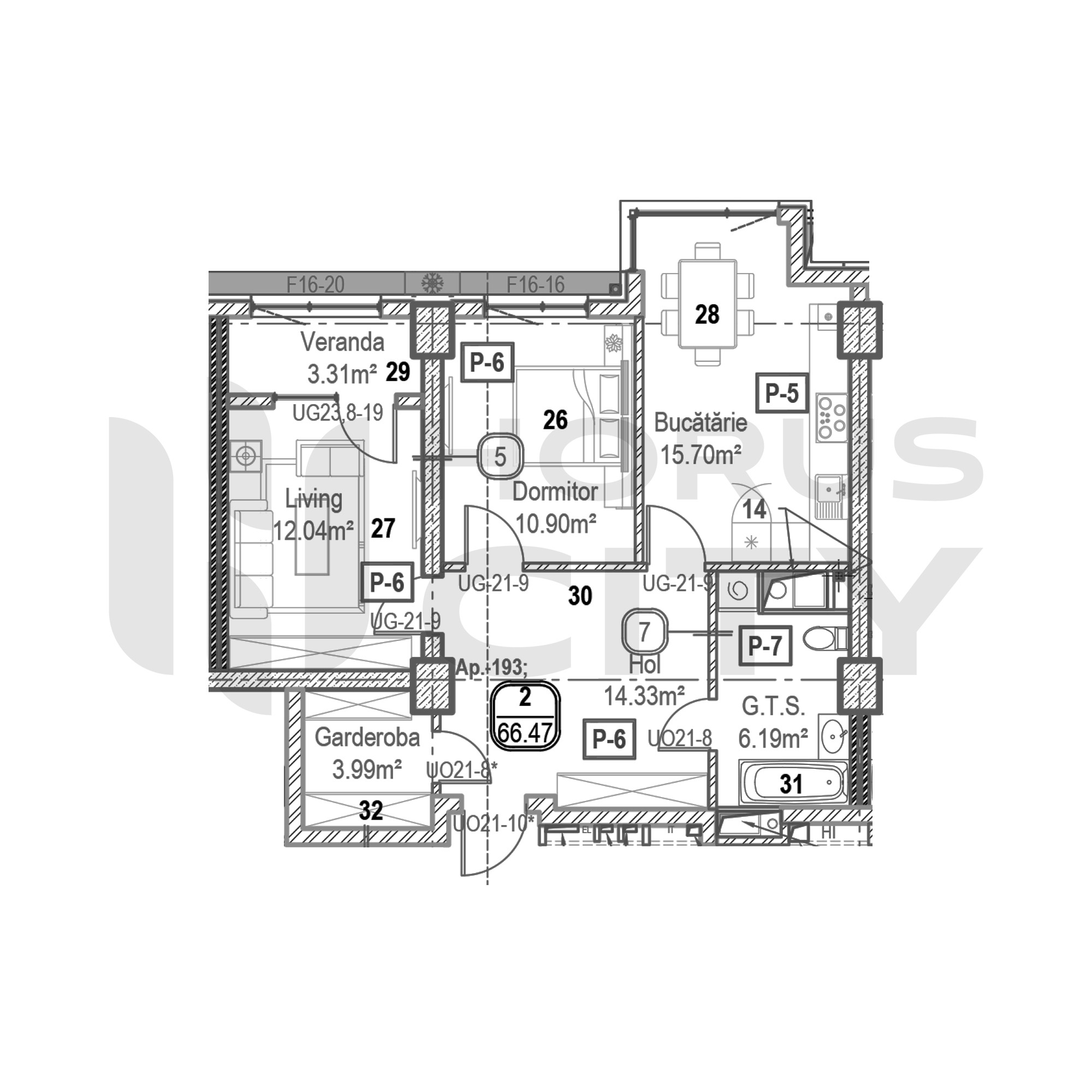 Apartament cu 2 camere