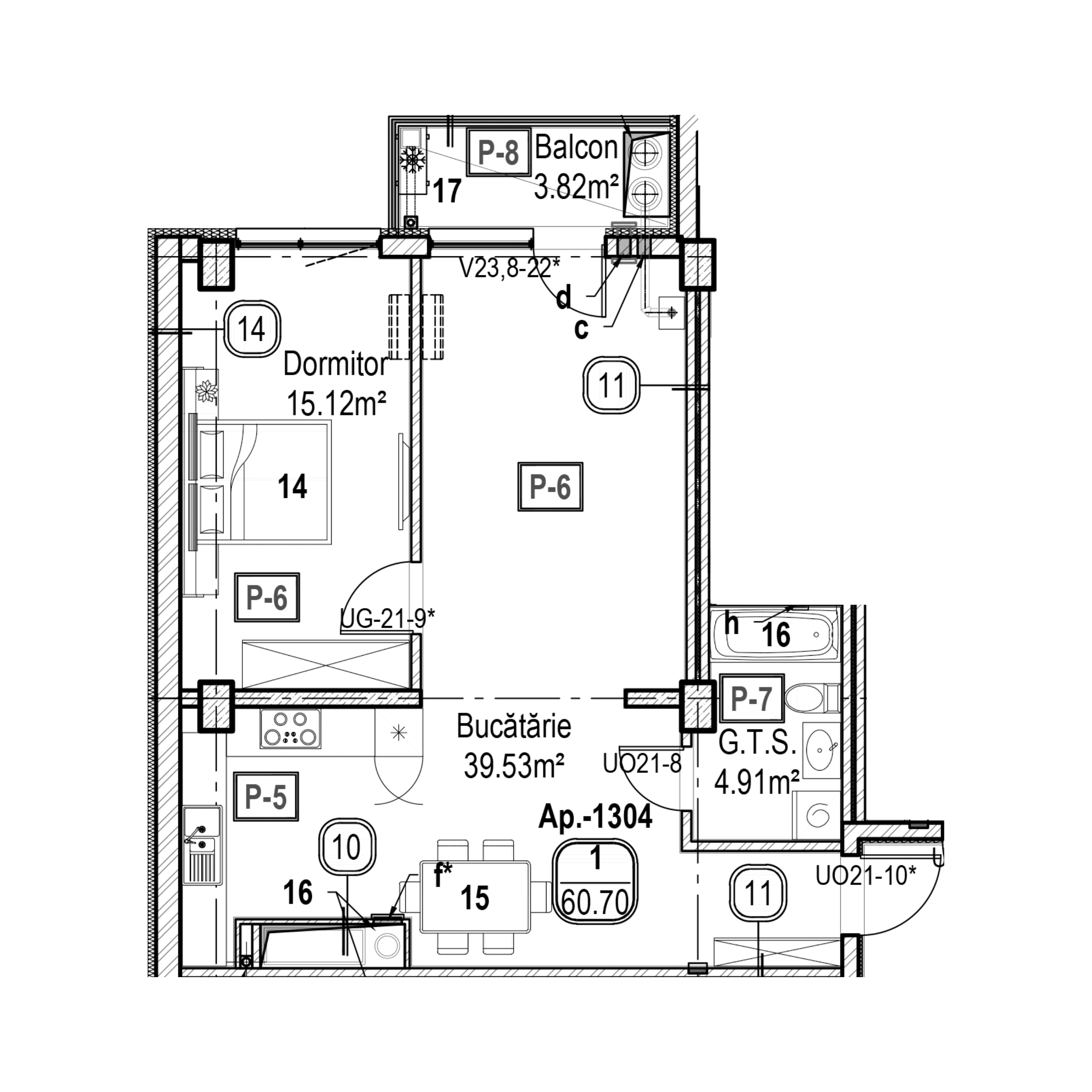 Apartament cu 1 cameră