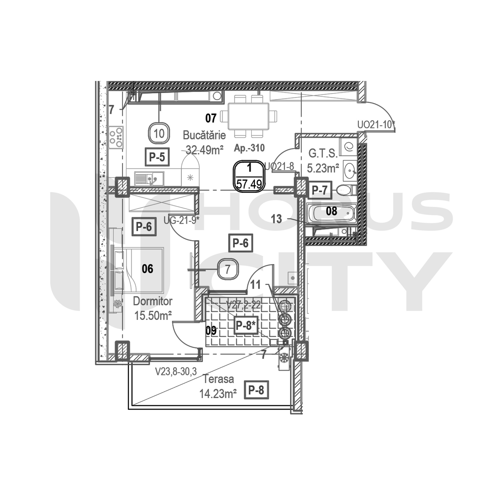 Apartament cu 1 cameră