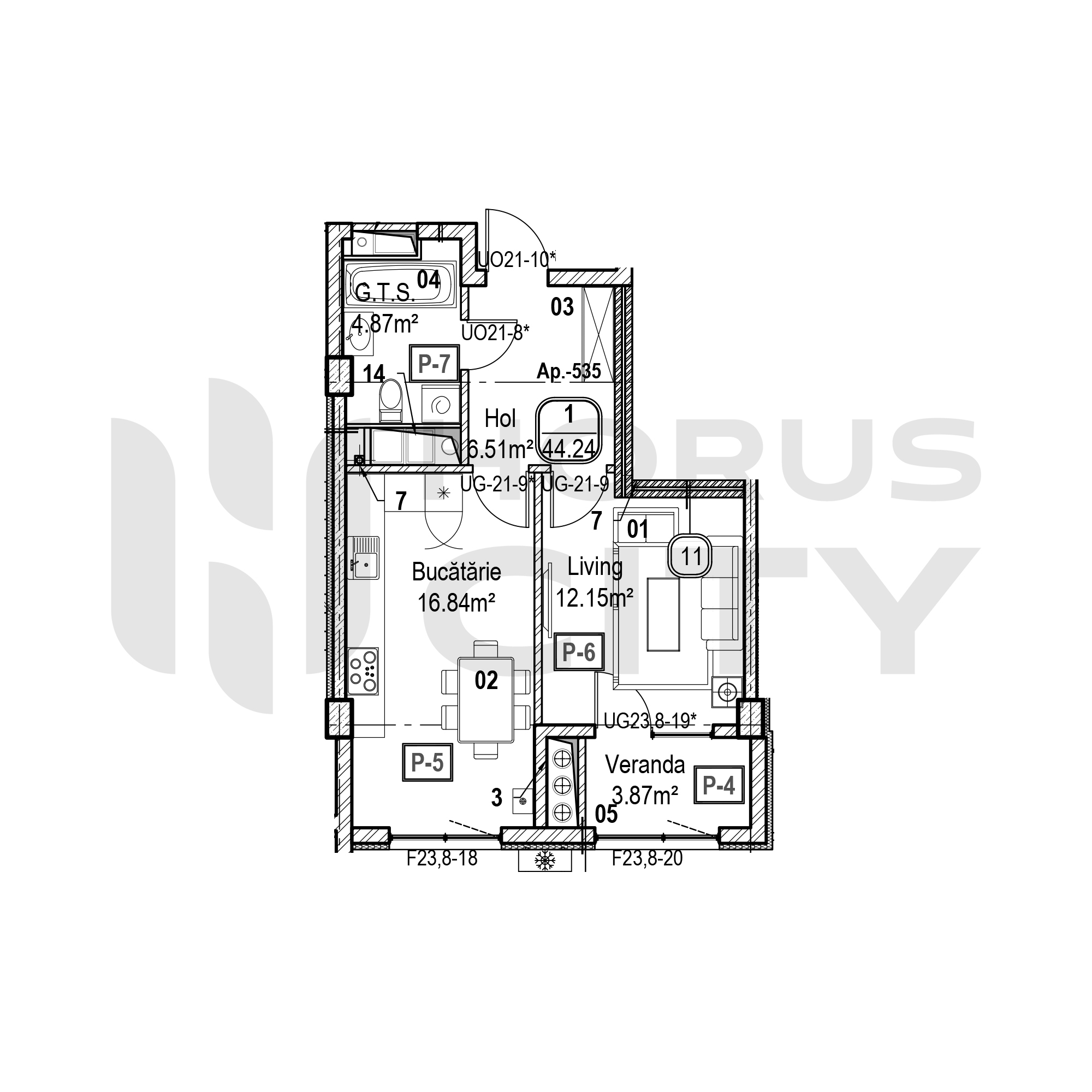 Apartament cu 1 cameră