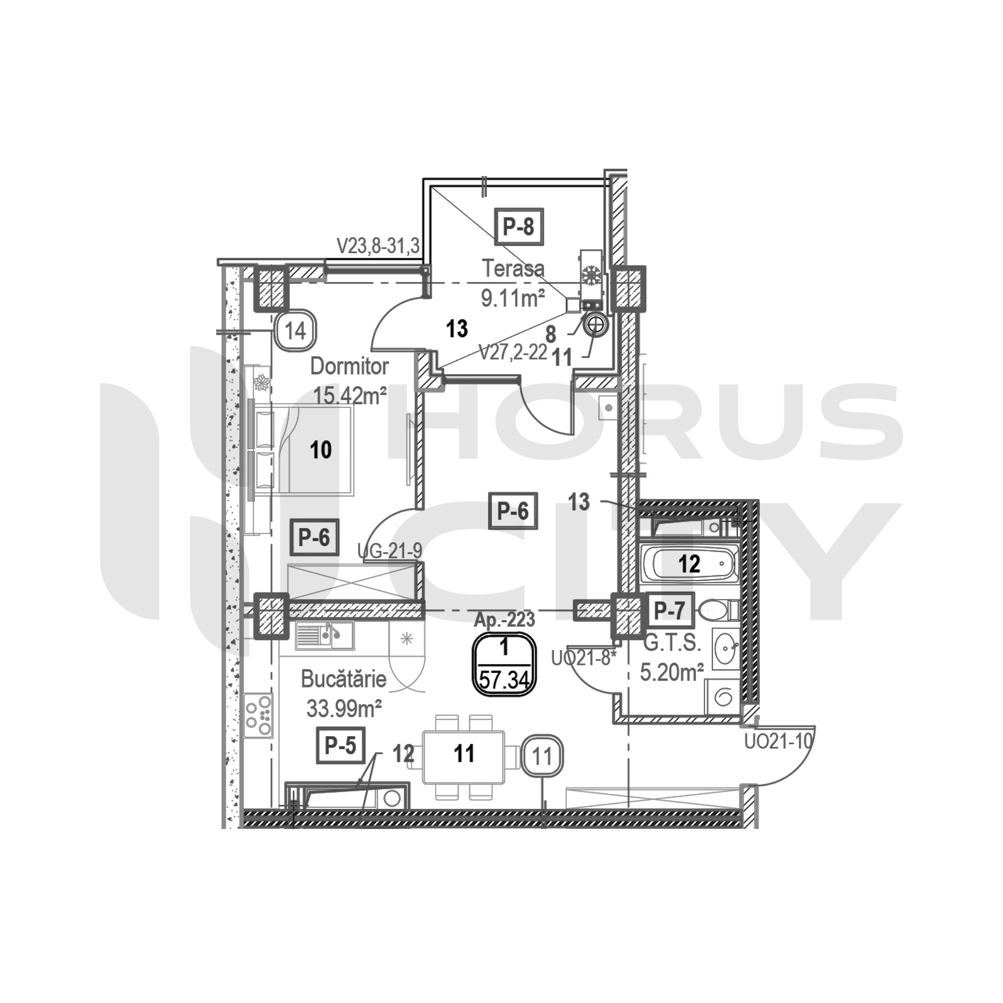 Apartament cu 1 cameră