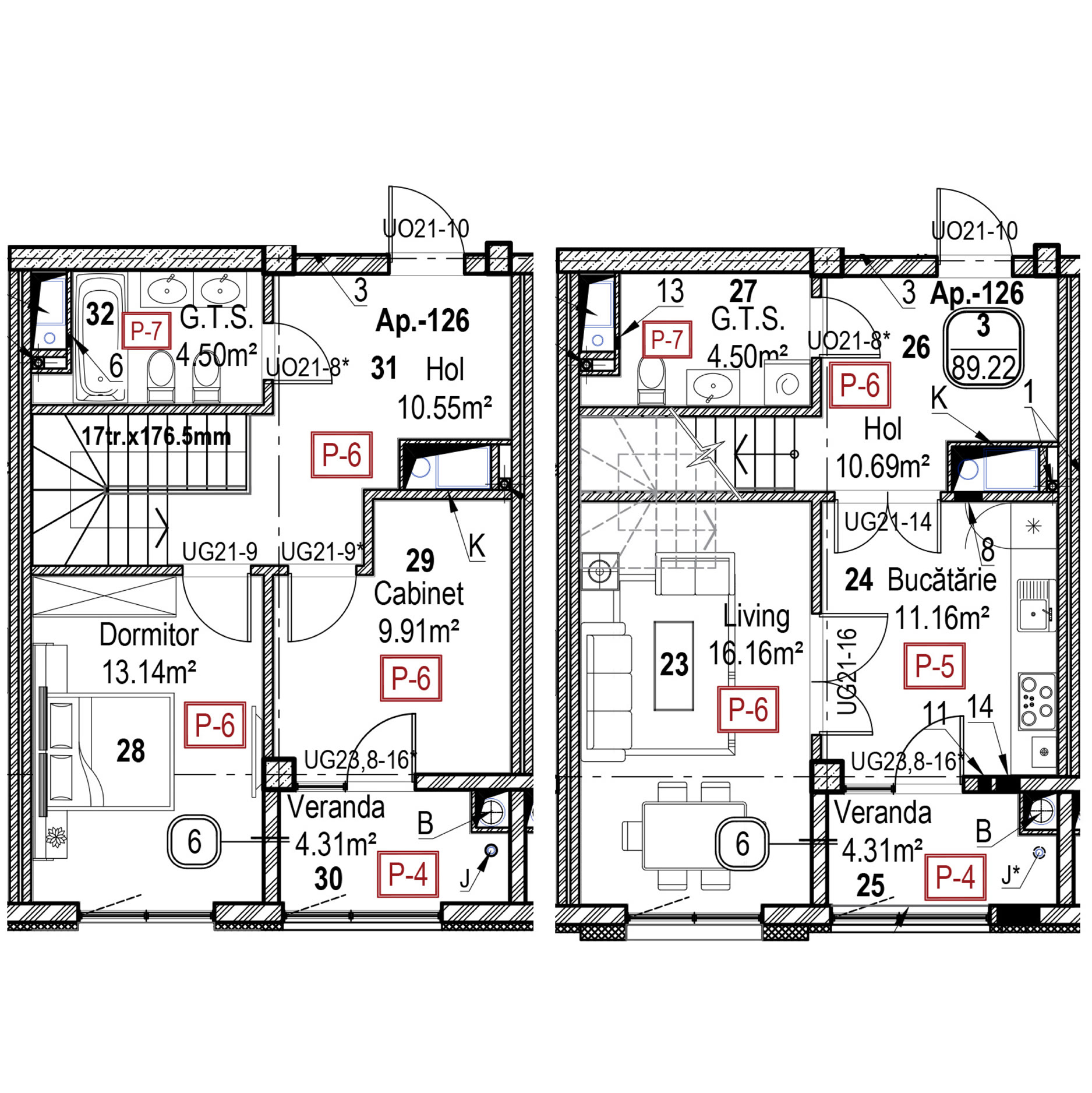 Apartament cu 3 camere