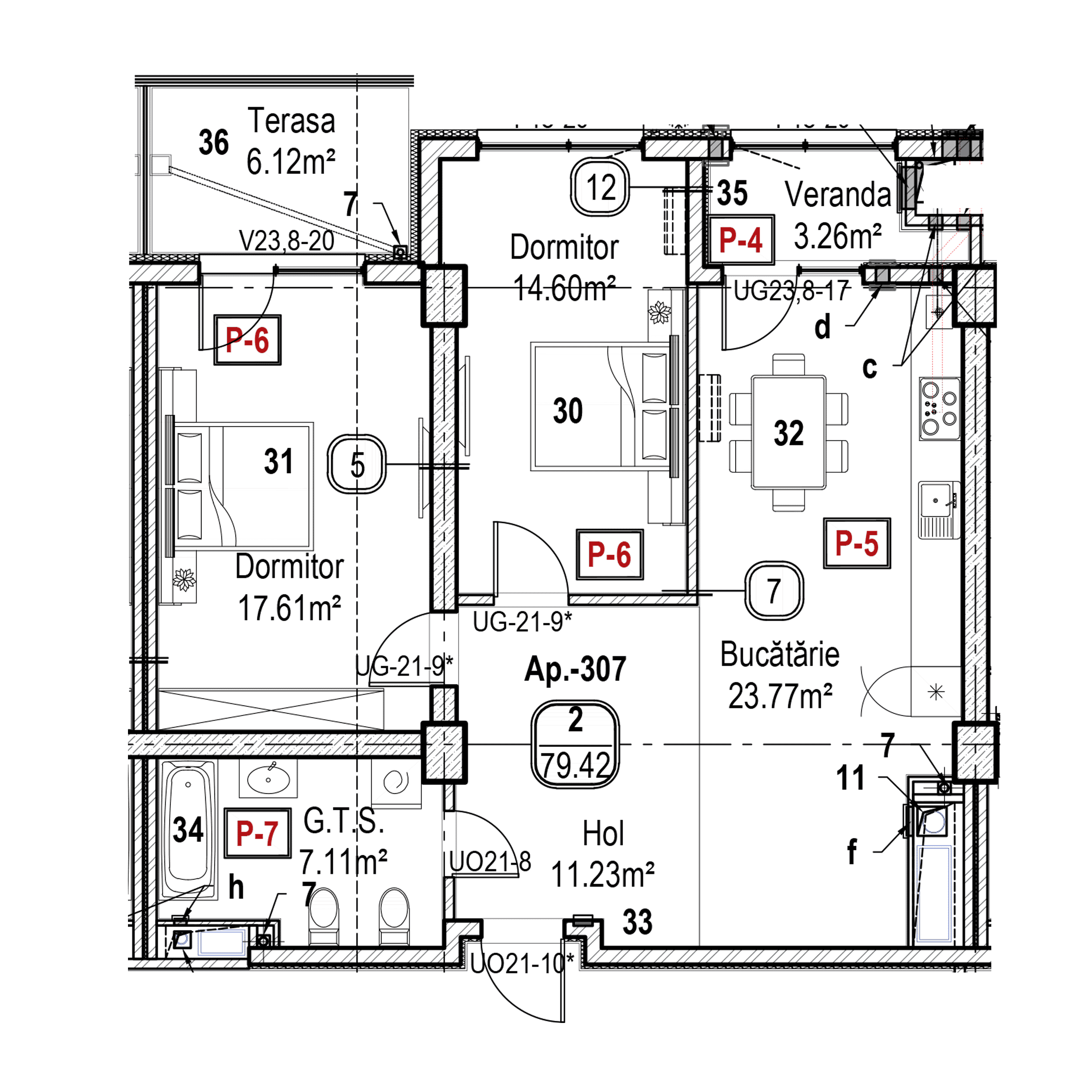 Apartament cu 2 camere