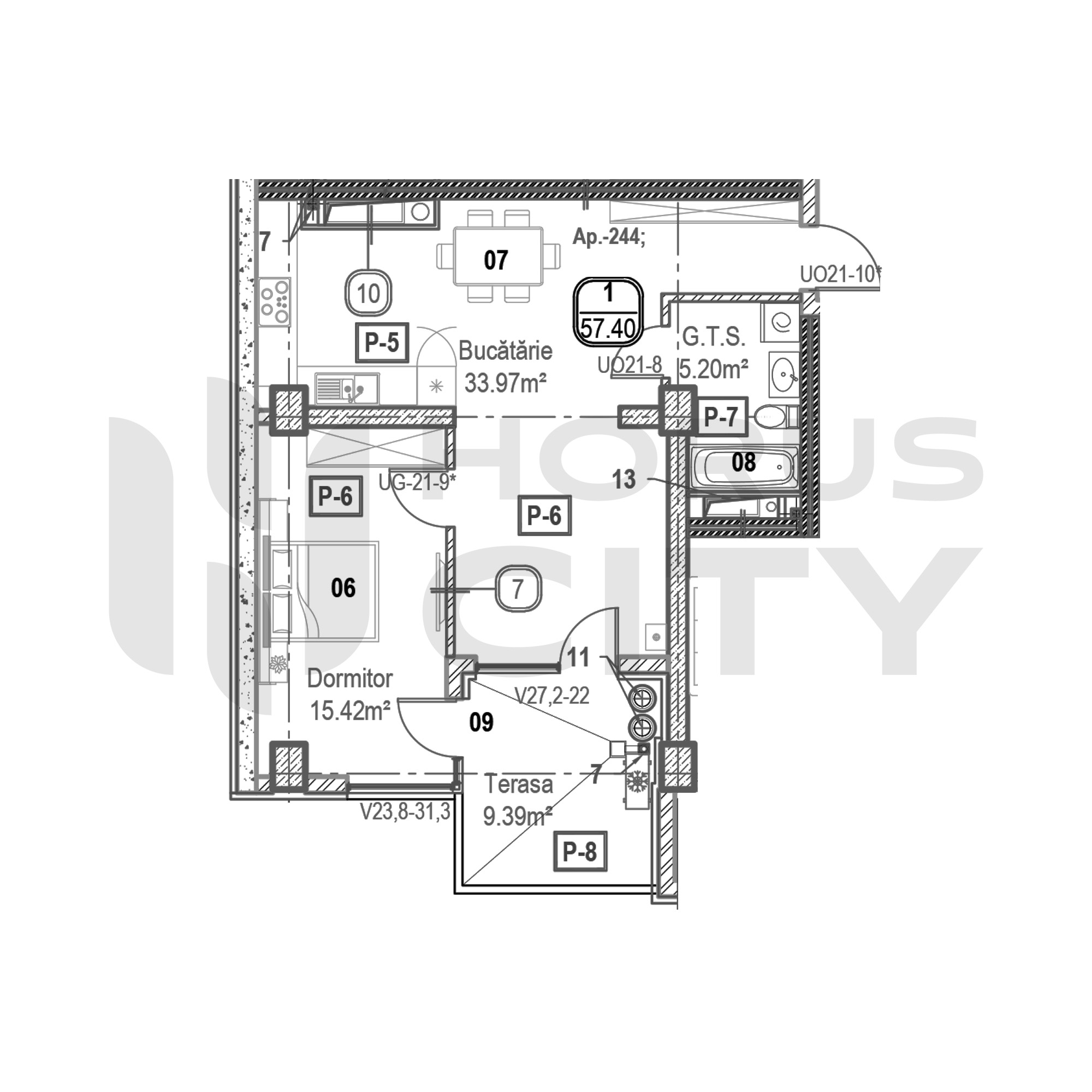 Apartament cu 1 cameră