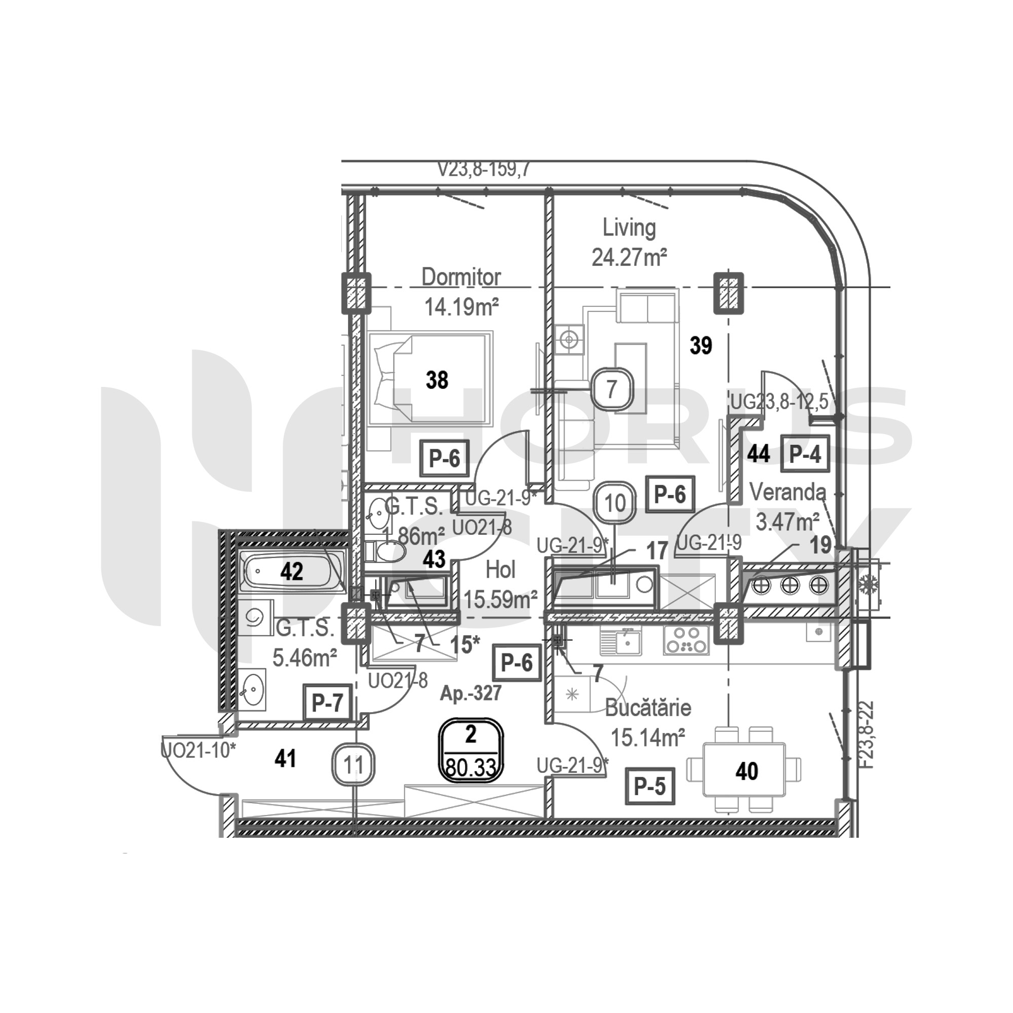 Apartament cu 2 camere