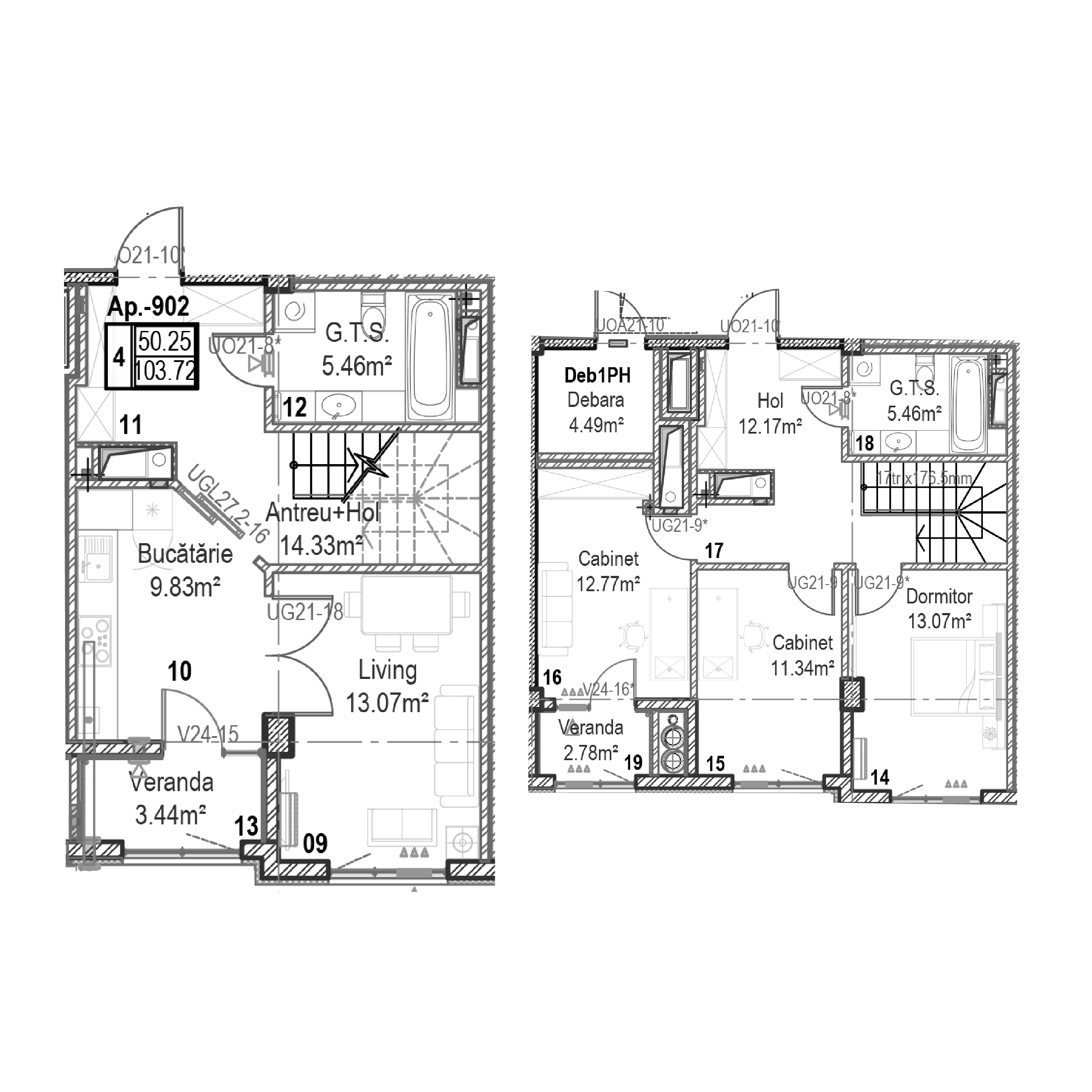 Apartament cu 4 camere