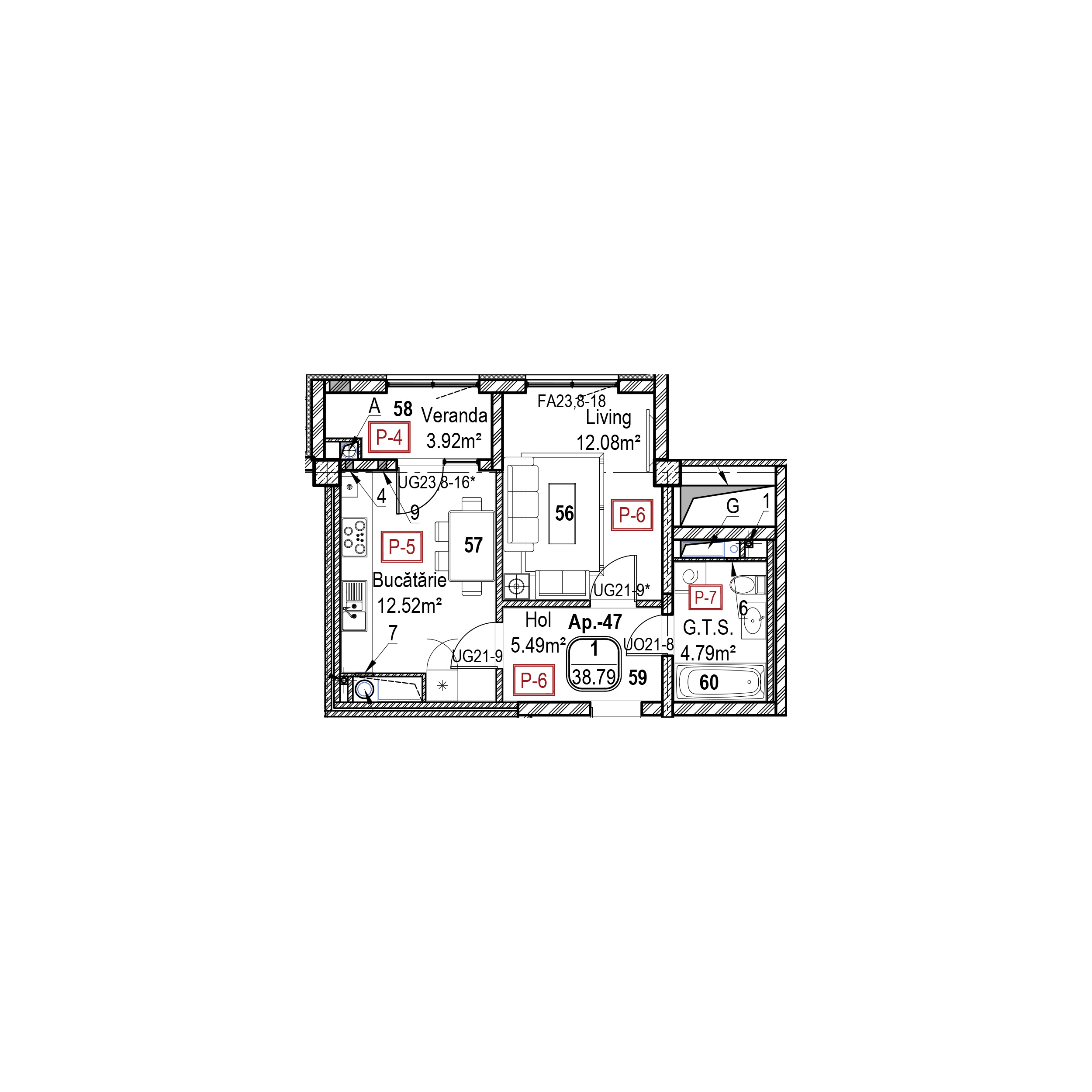 Apartament cu 1 cameră