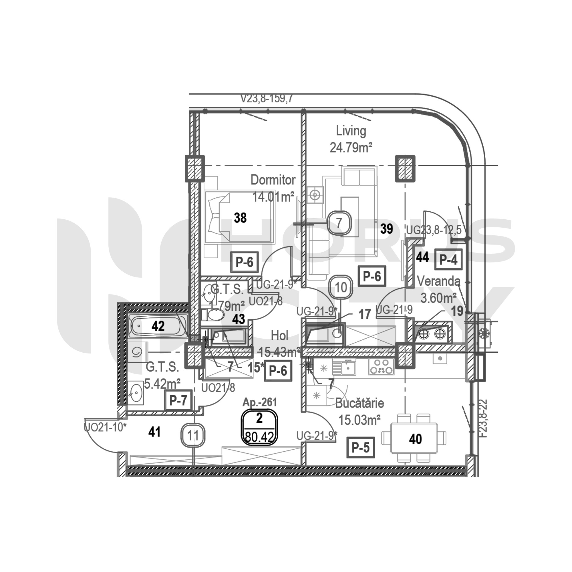 Apartament cu 2 camere