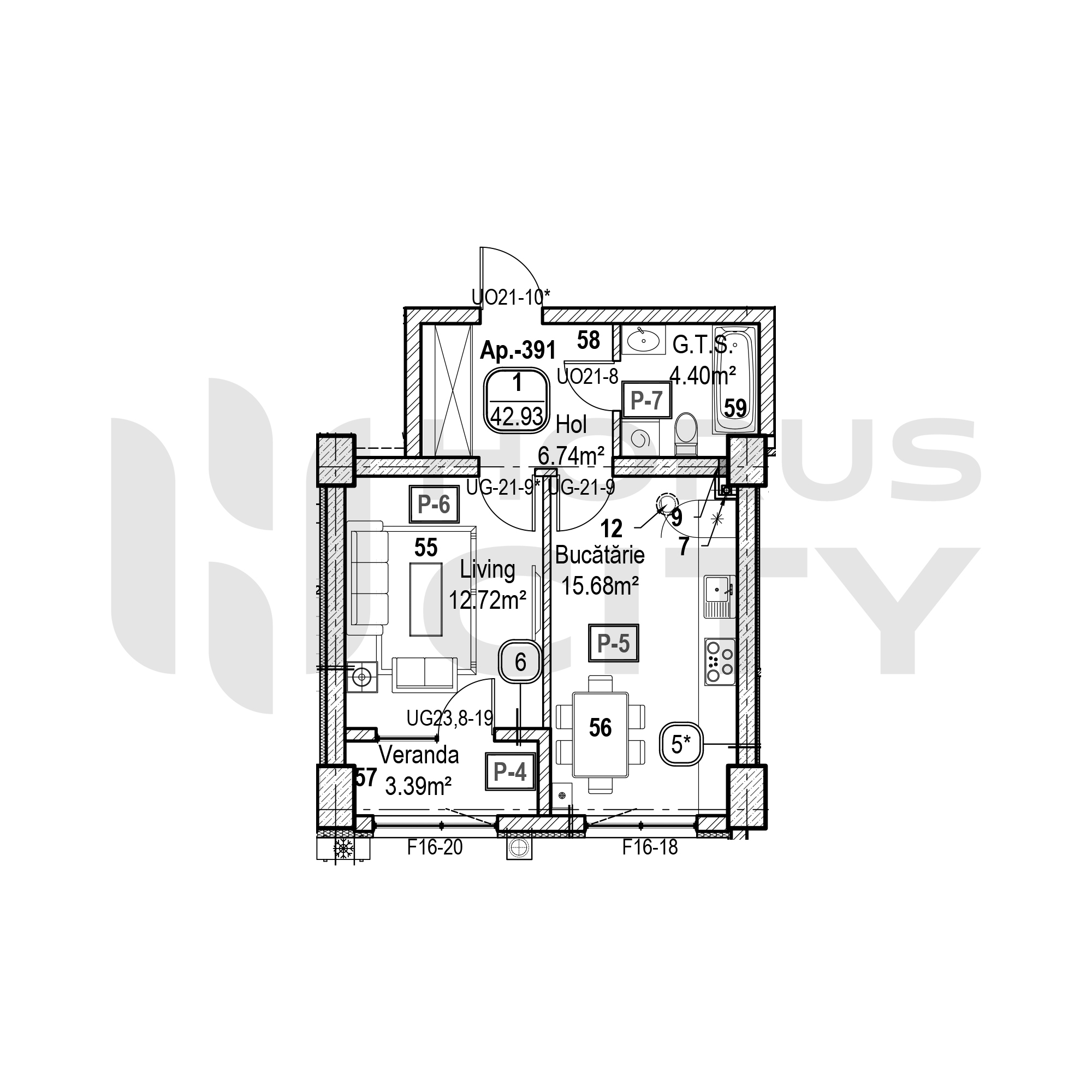 Apartament cu 1 cameră