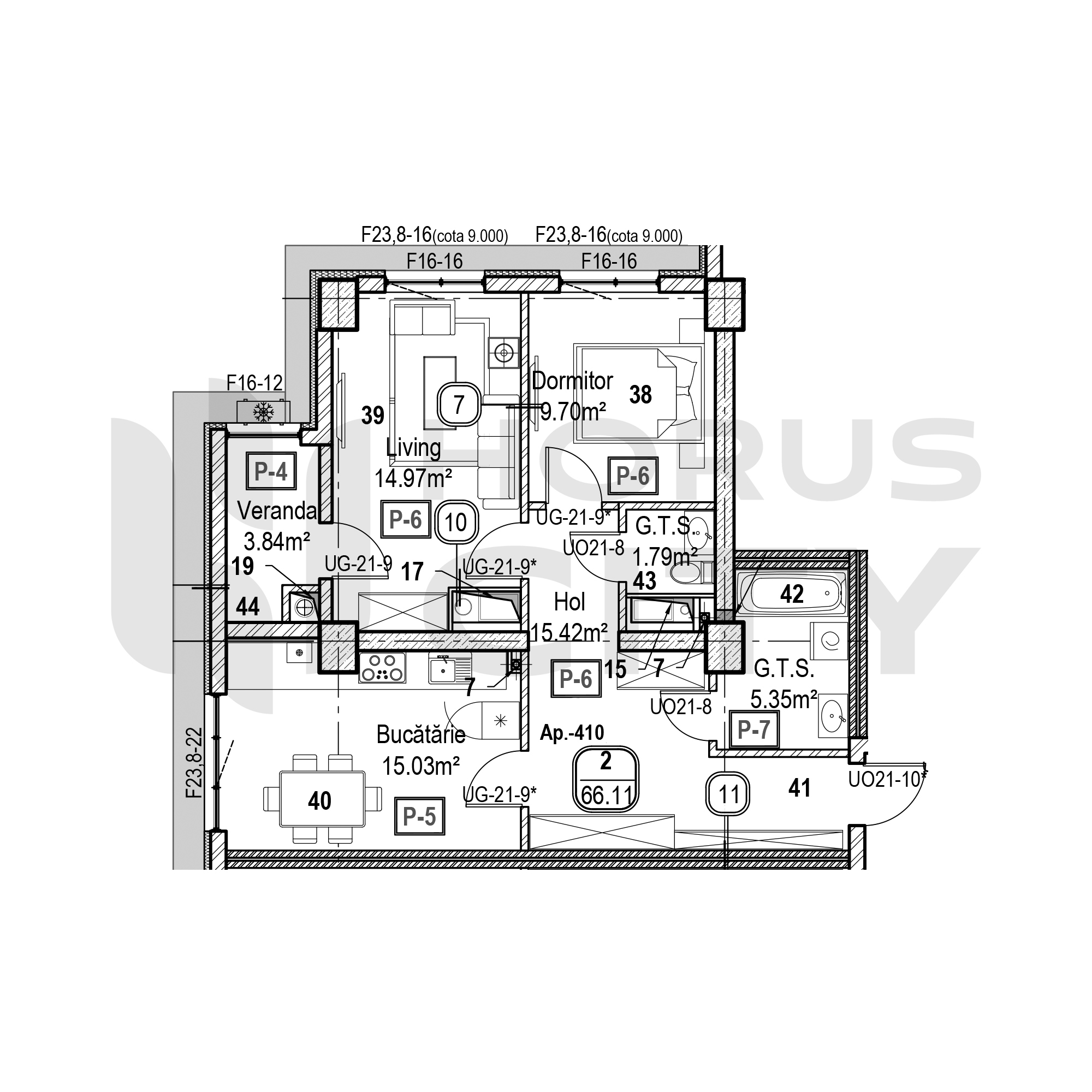 Apartament cu 2 camere