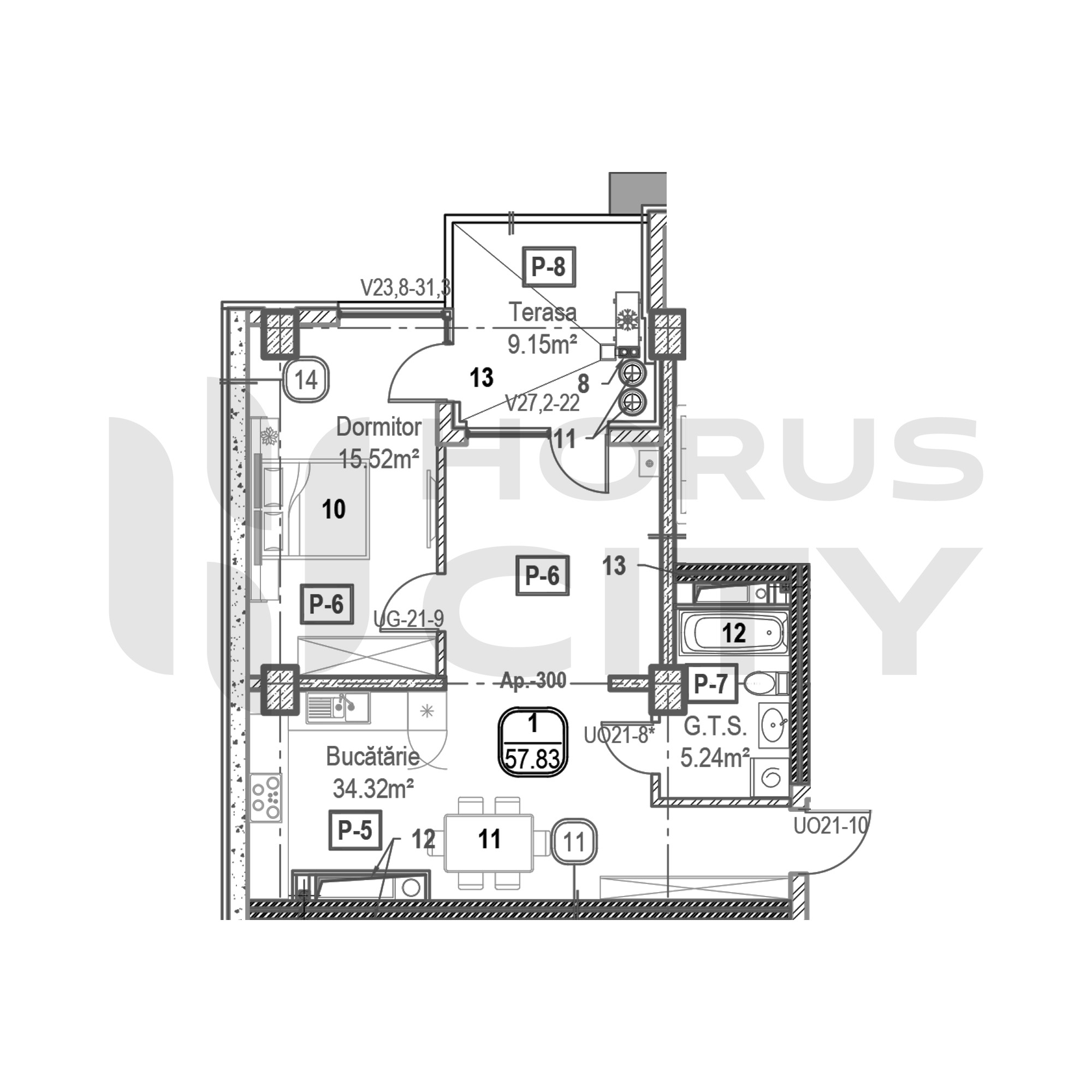 Apartament cu 1 cameră