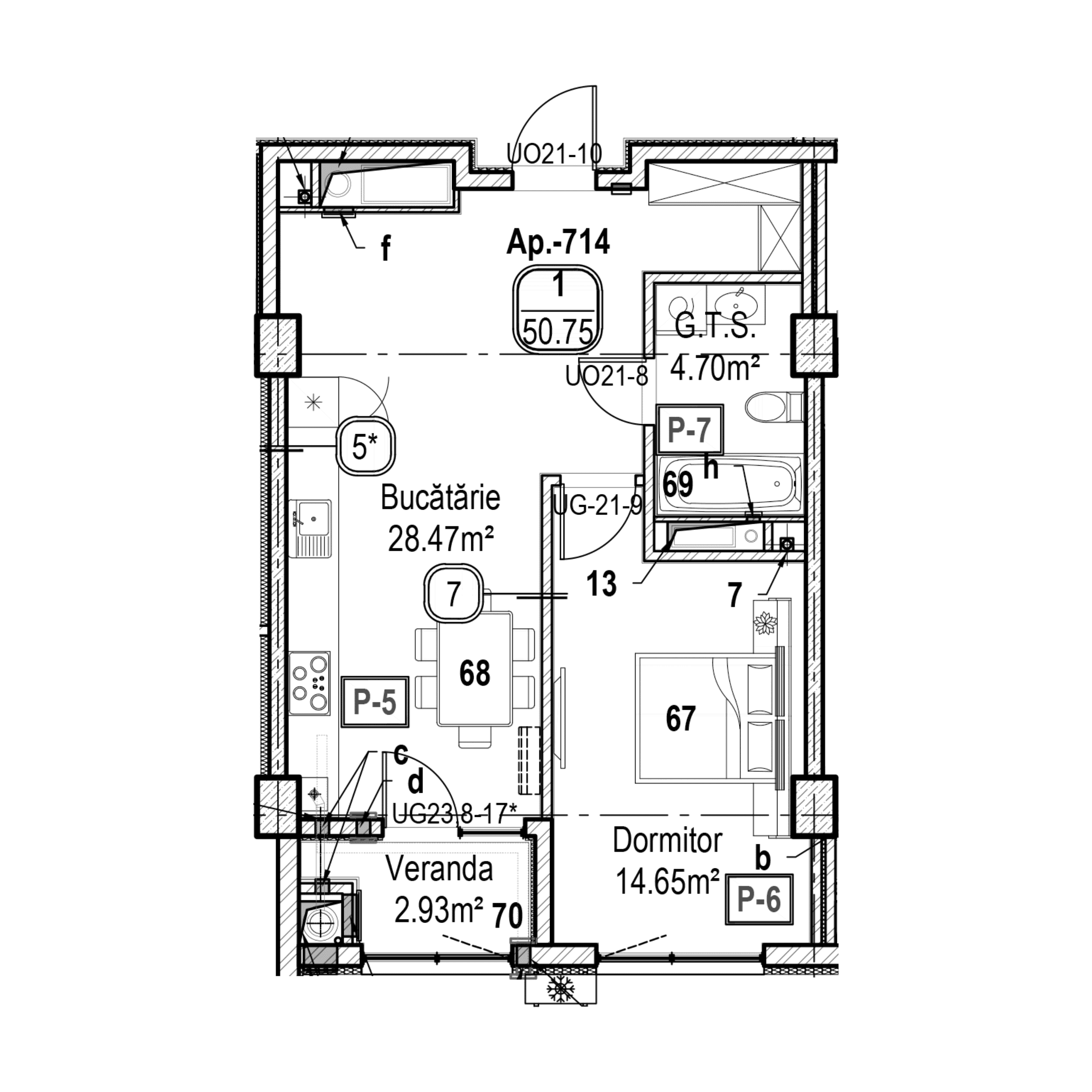 Apartament cu 1 cameră