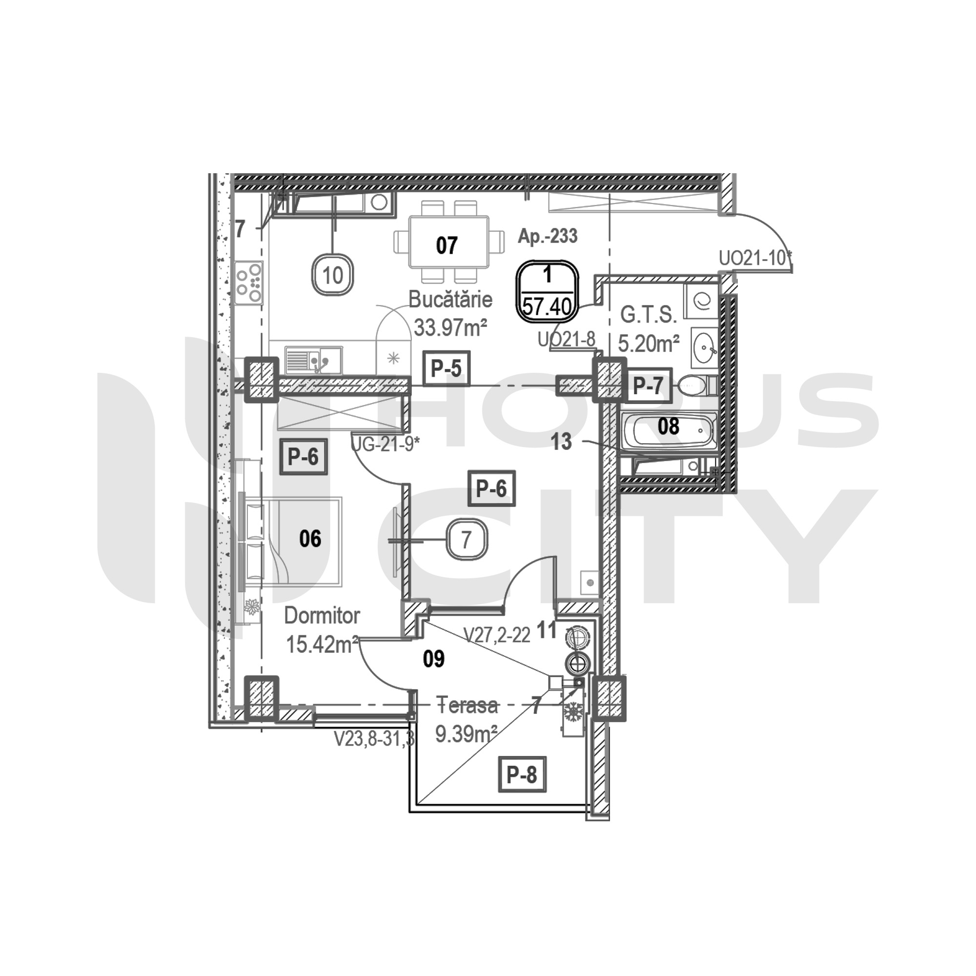 Apartament cu 1 cameră