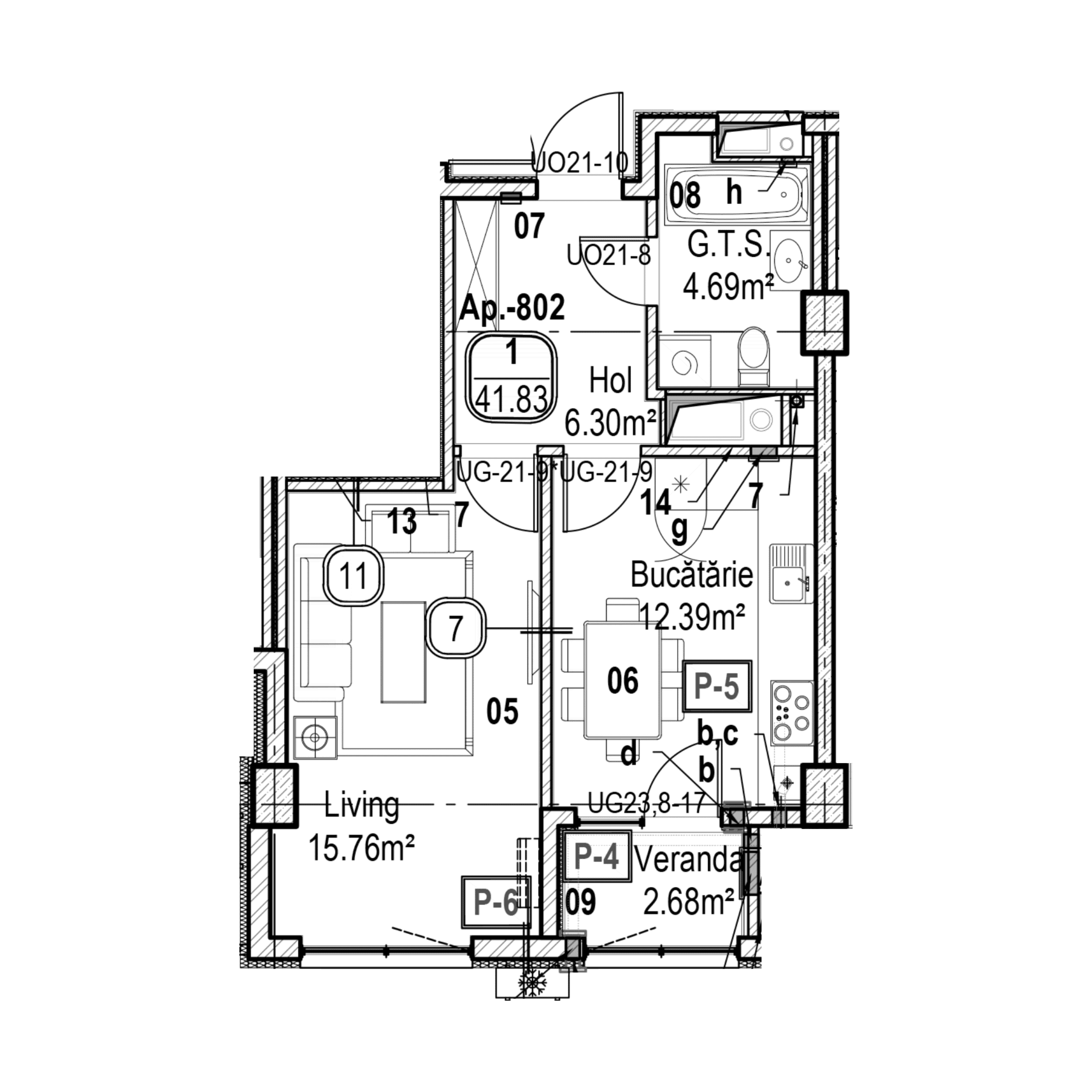 Apartament cu 1 cameră