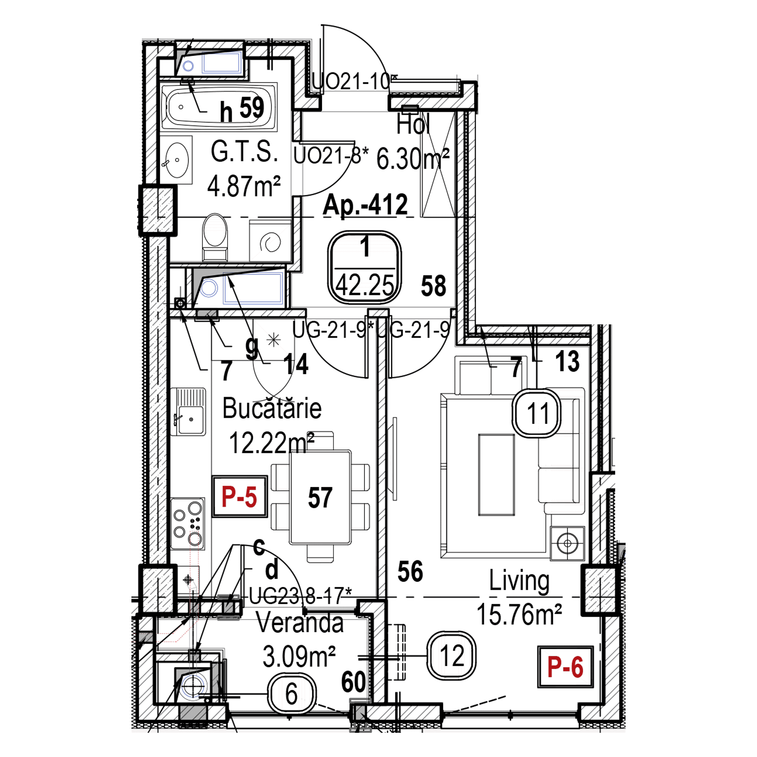 Apartament cu 1 cameră