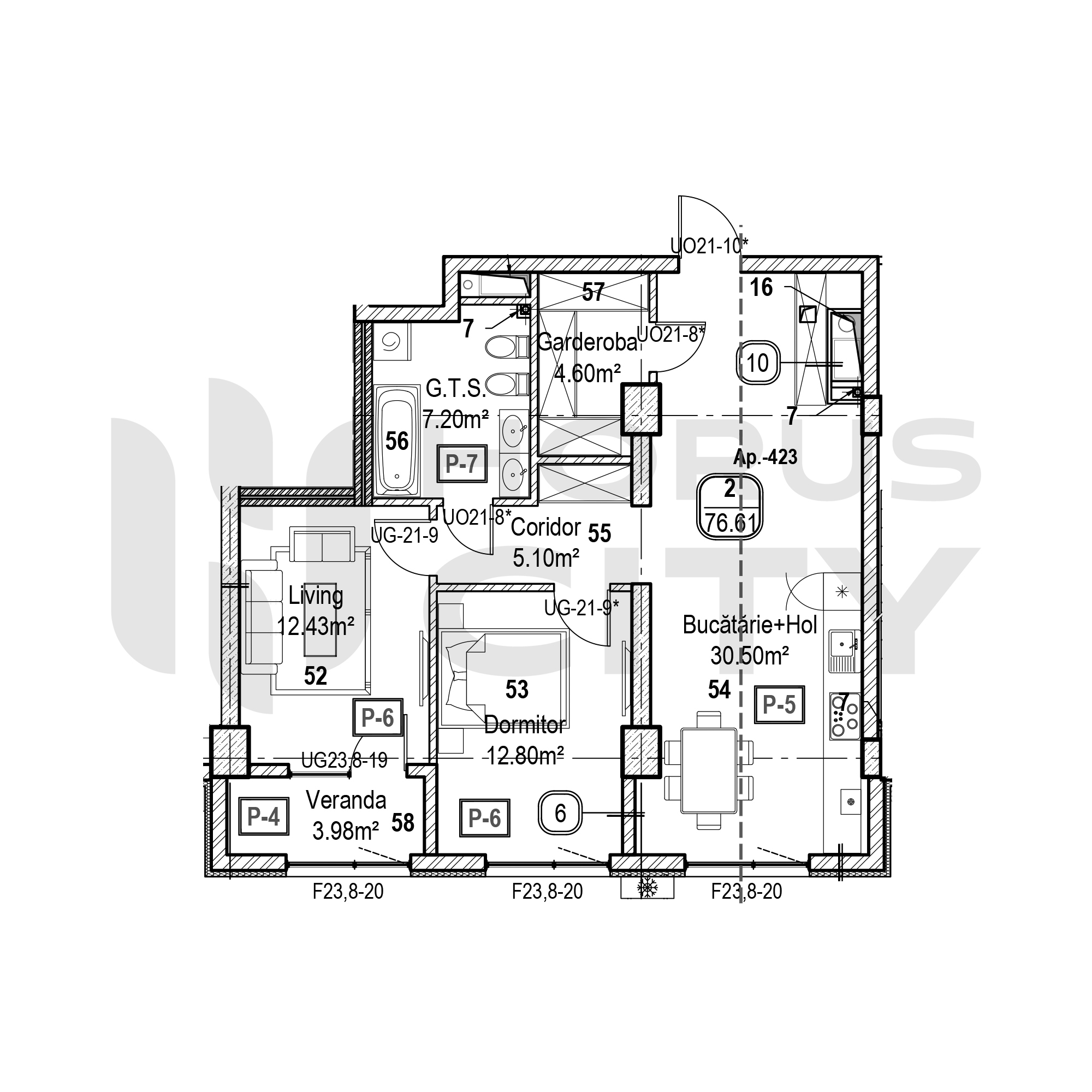 Apartament cu 2 camere