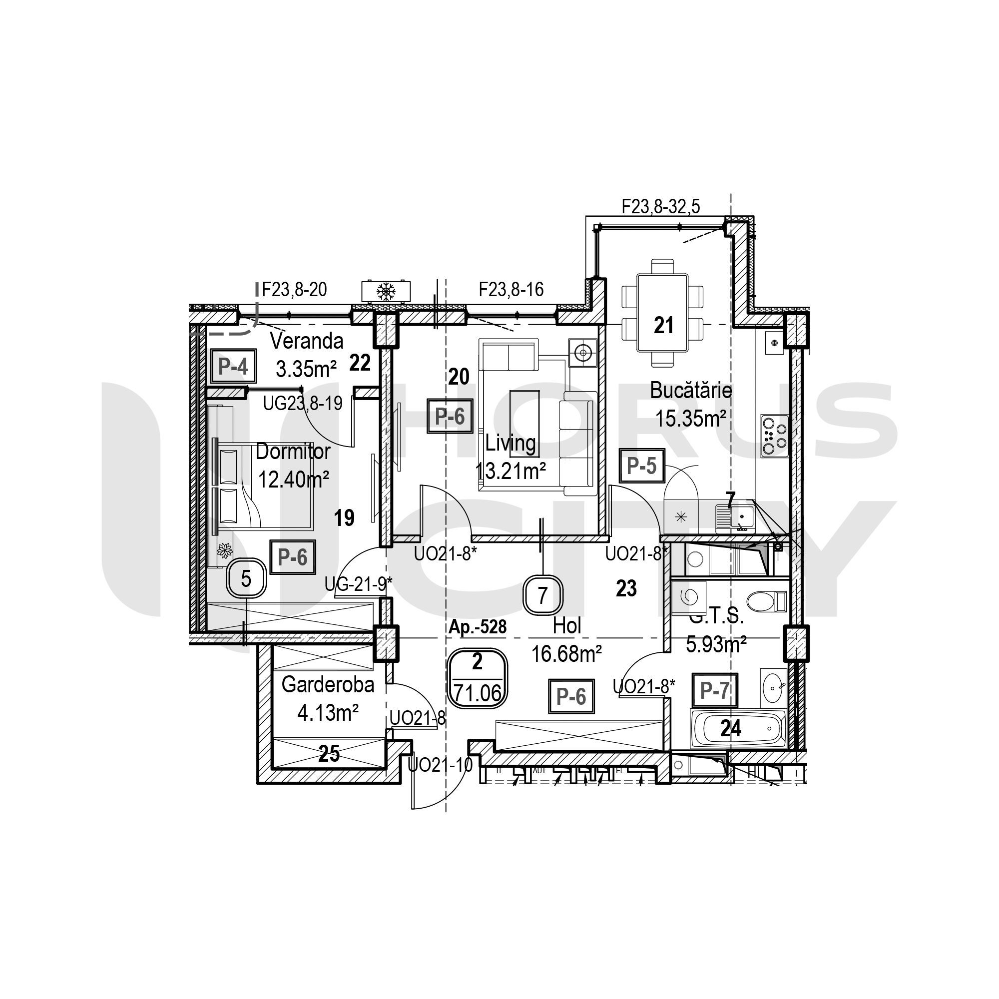 Apartament cu 2 camere
