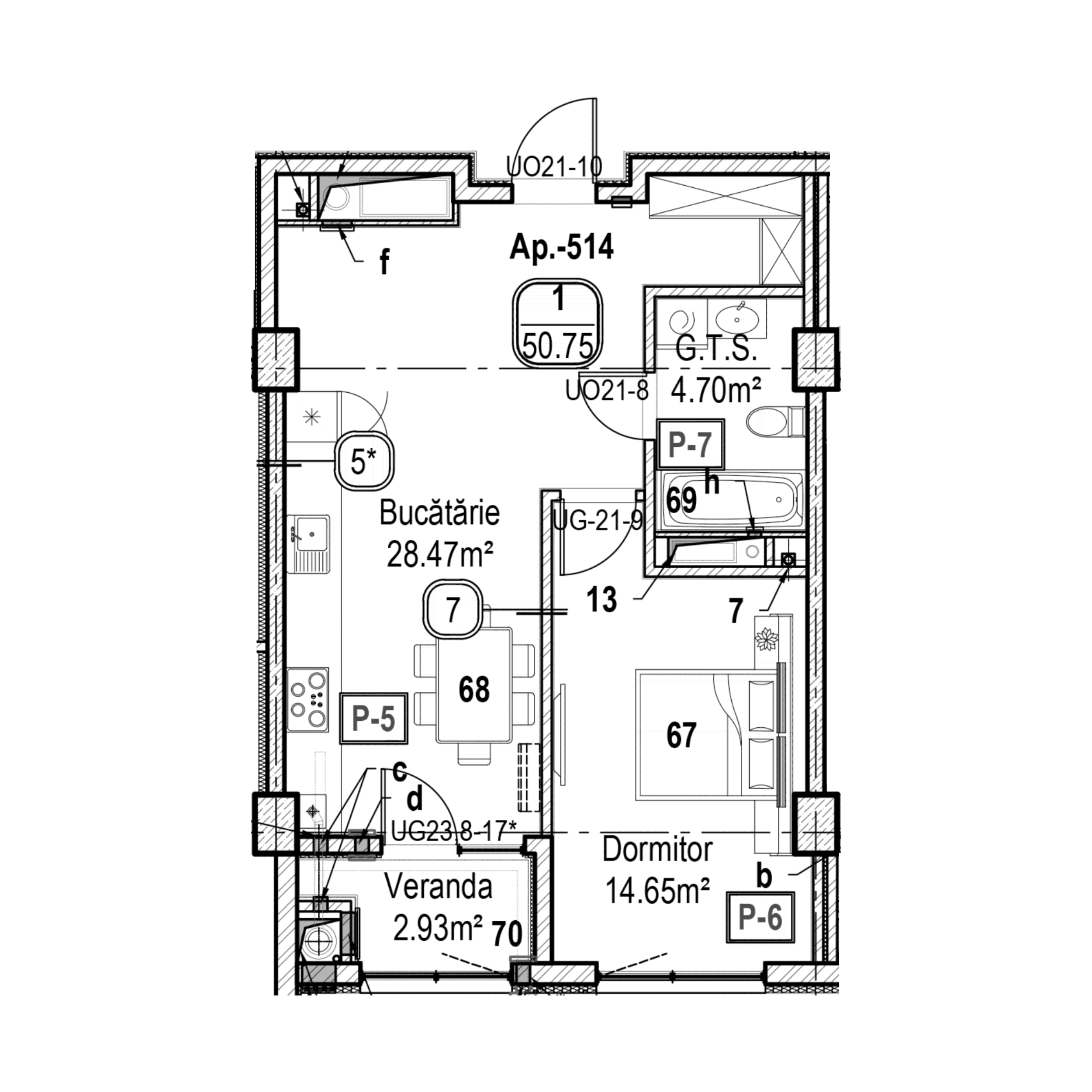 Apartament cu 1 cameră