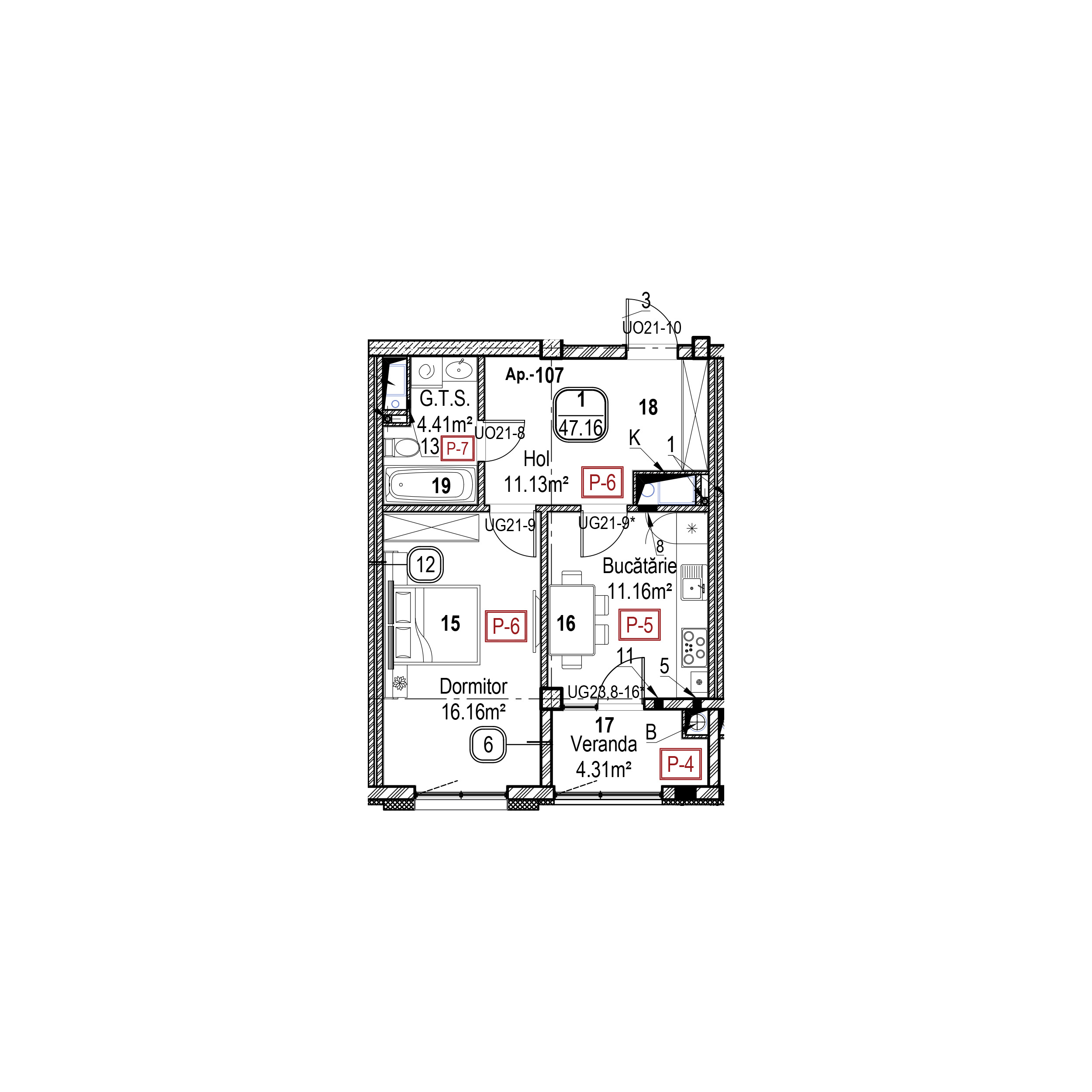 Apartament cu 1 cameră