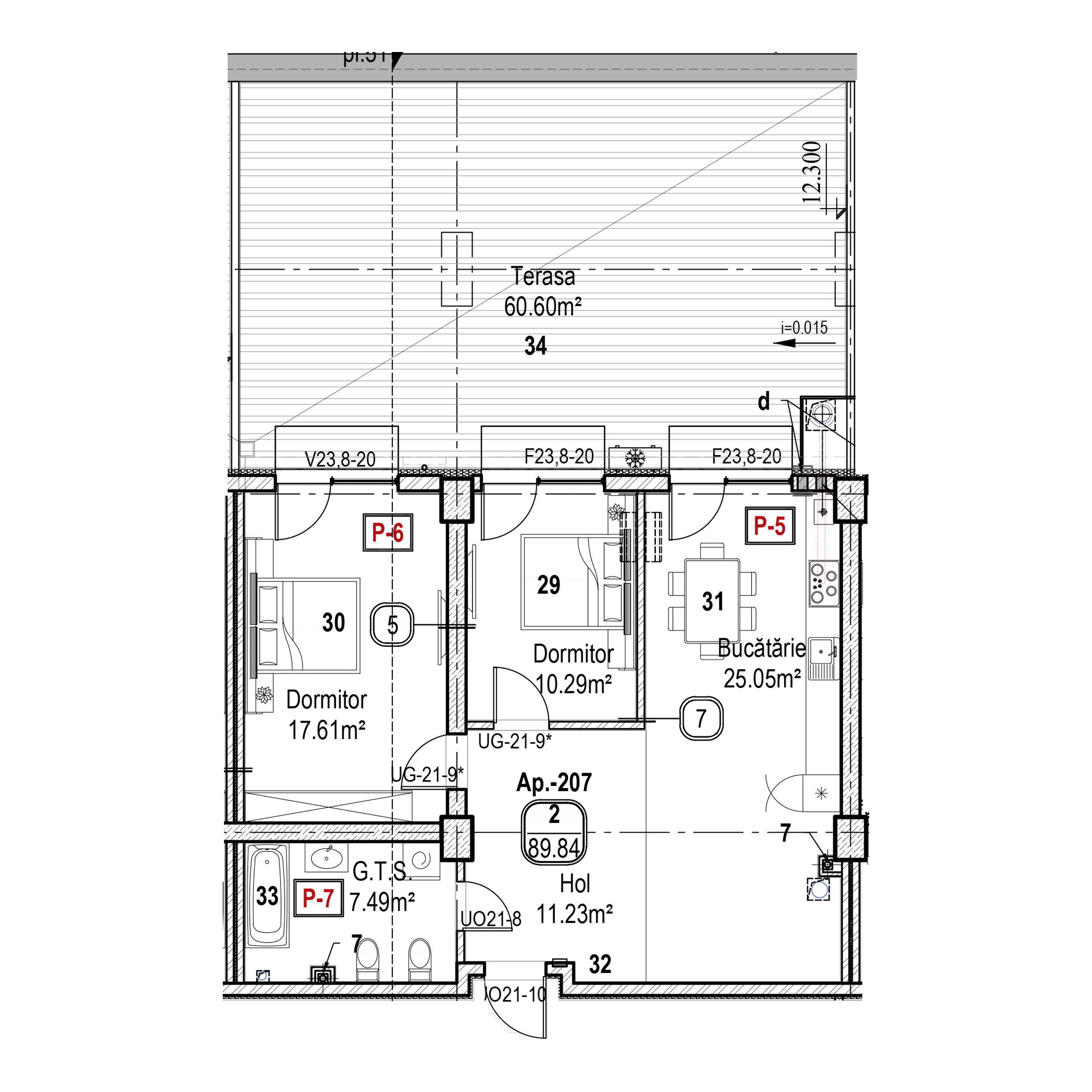 Apartament cu 2 camere
