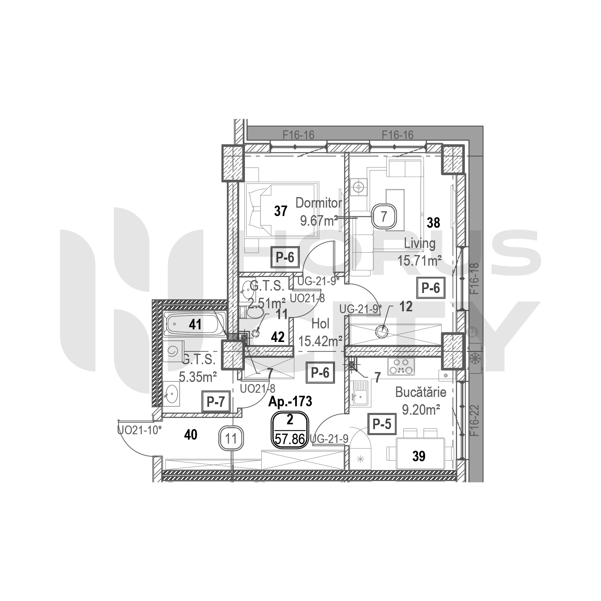 Apartament cu 2 camere