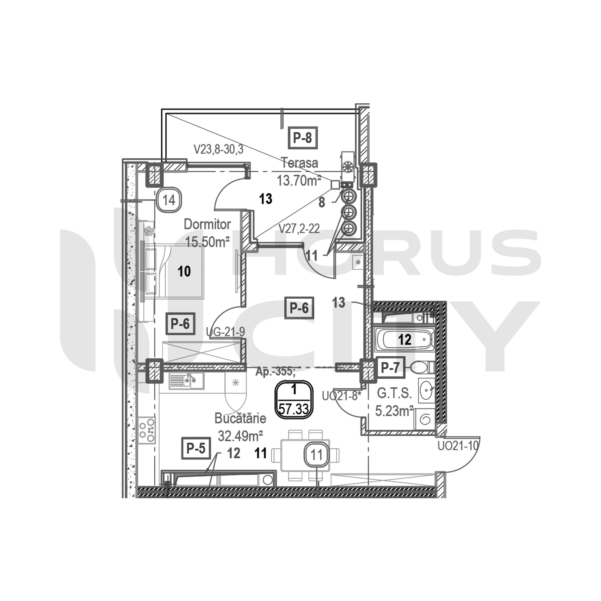 Apartament cu 1 cameră