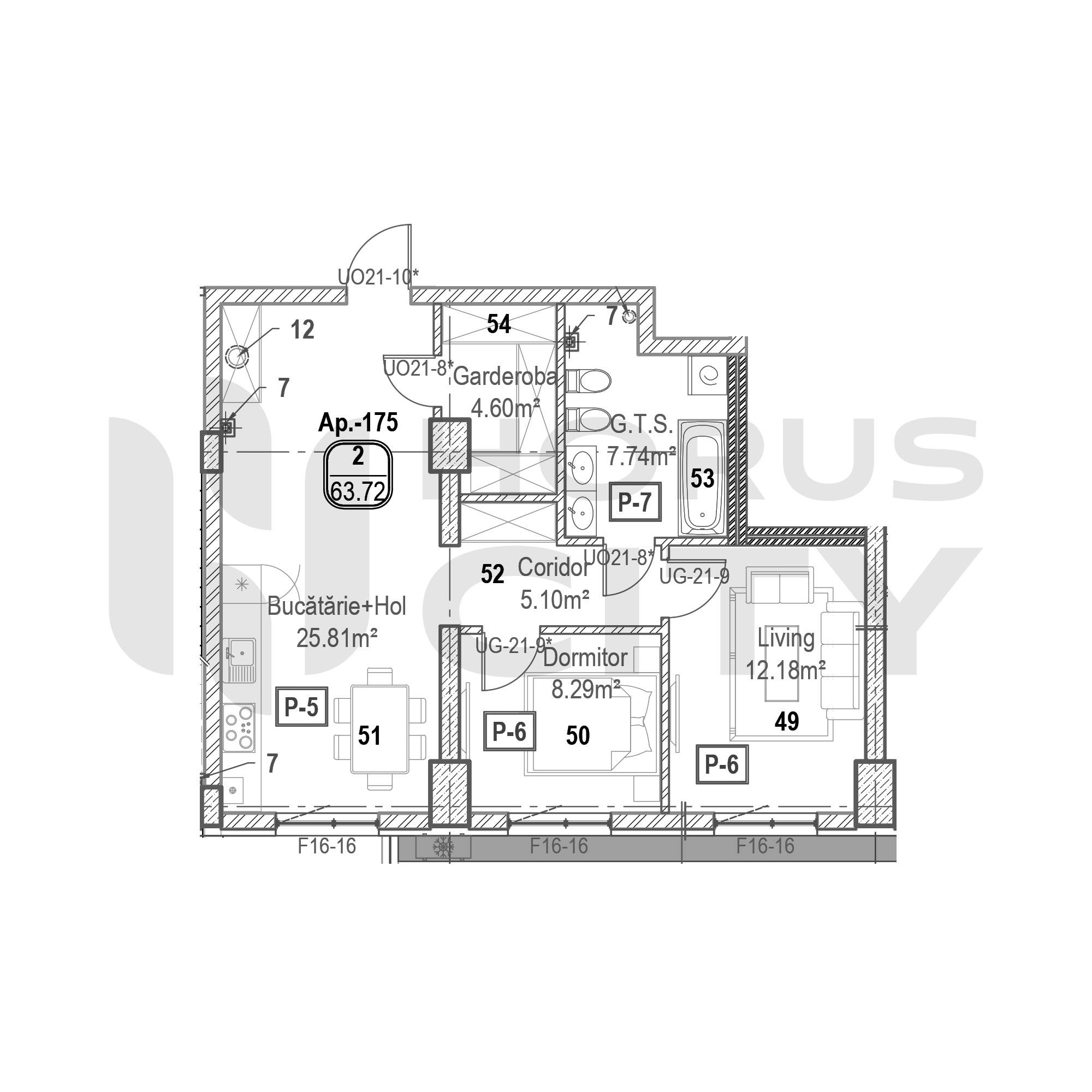 Apartament cu 2 camere