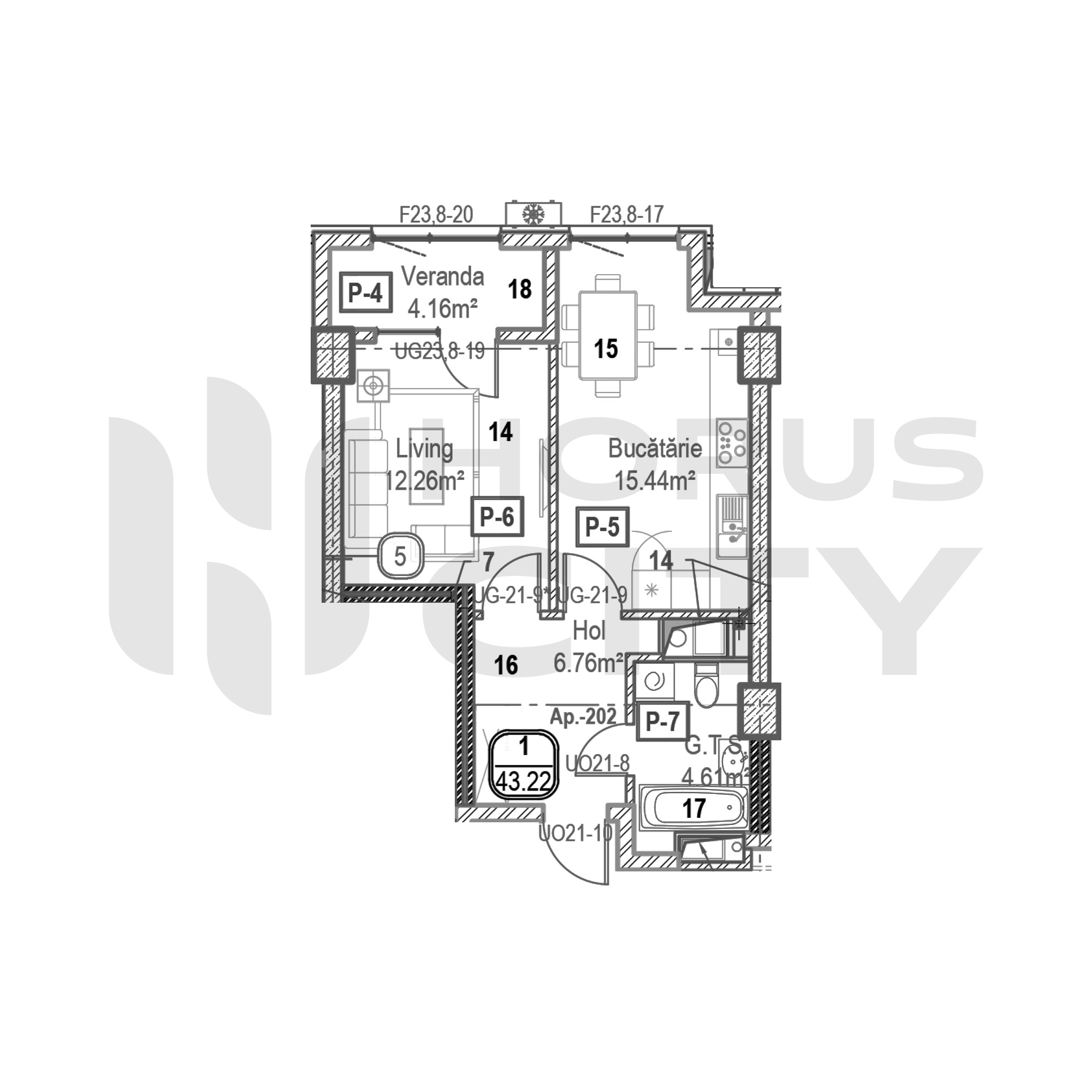 Apartament cu 1 cameră