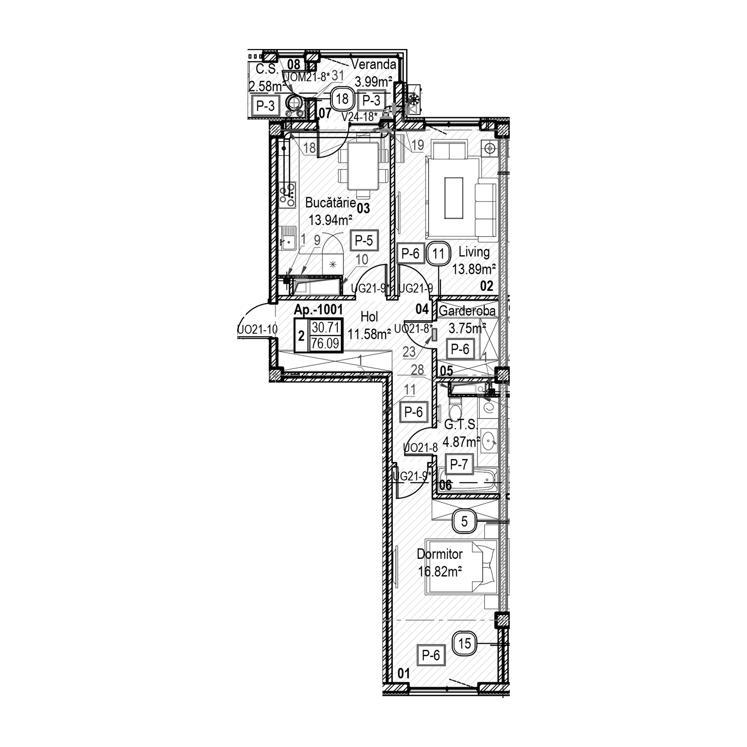 Apartament cu 2 camere