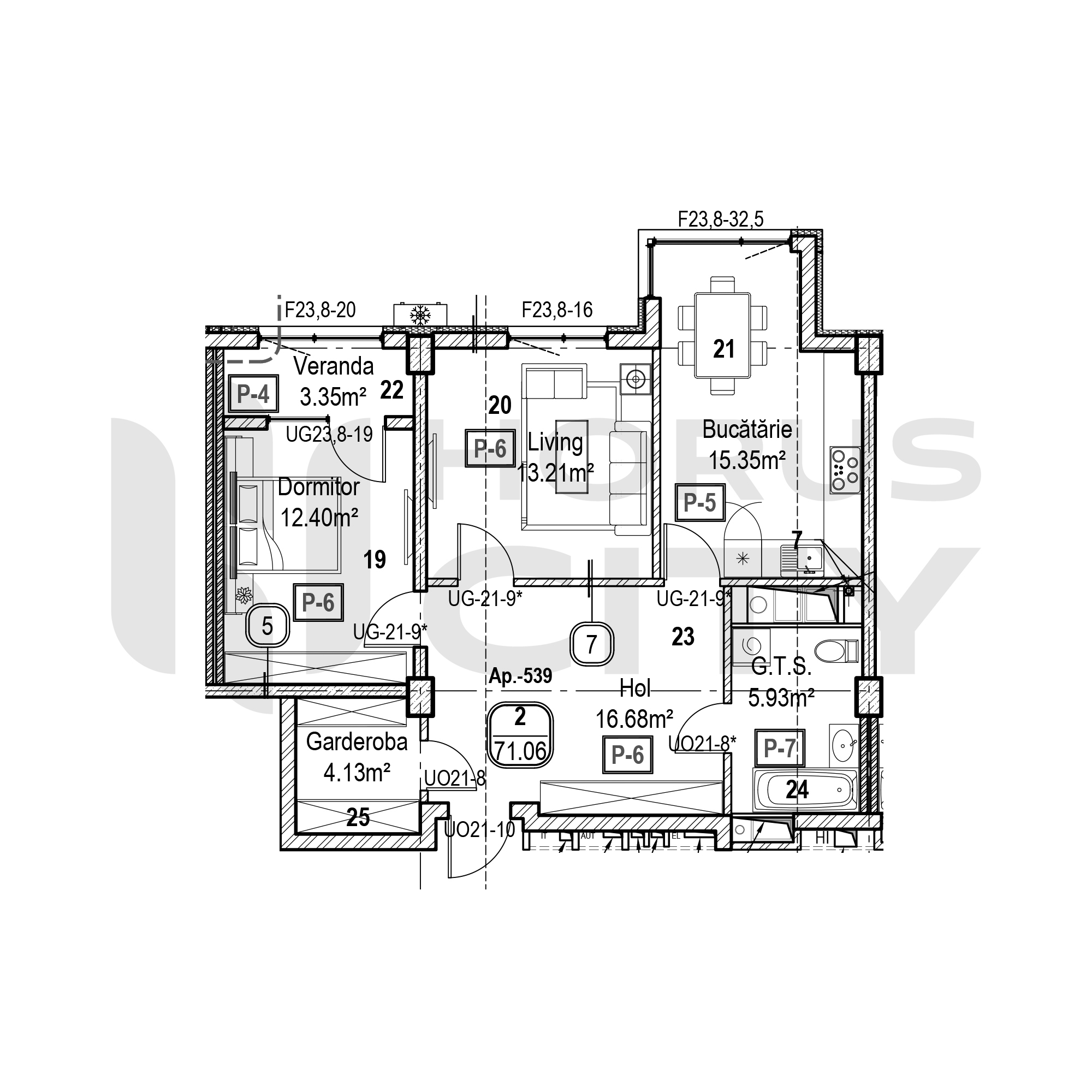 Apartament cu 2 camere