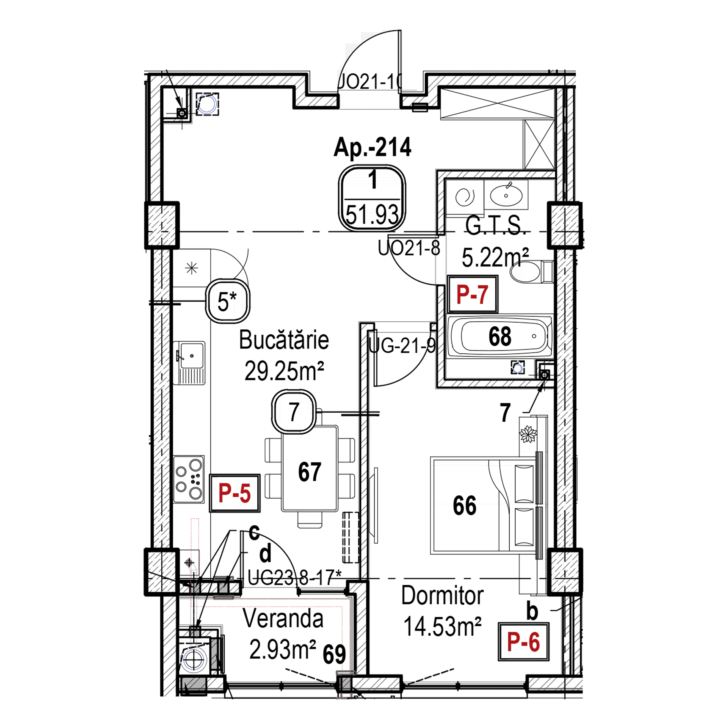 Apartament cu 1 cameră