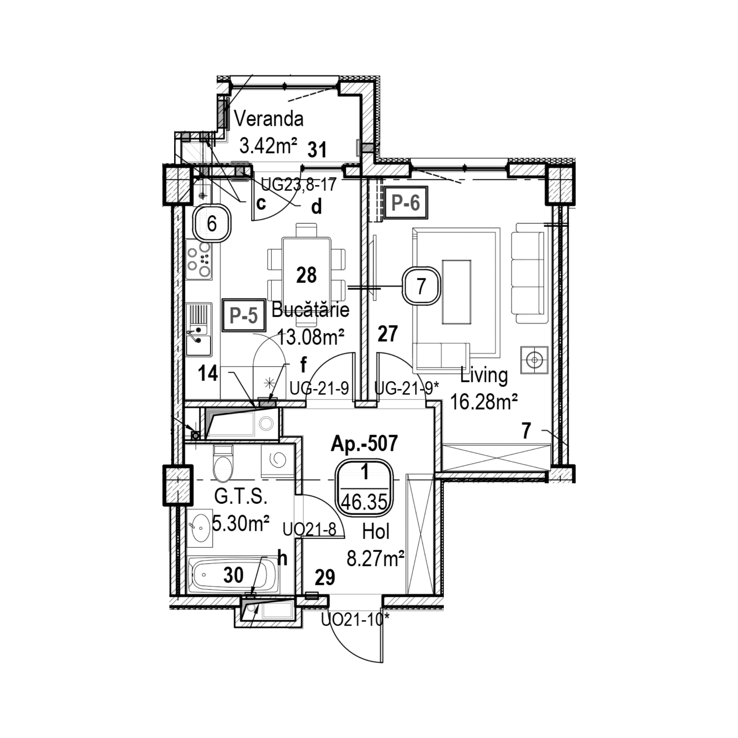 Apartament cu 1 cameră