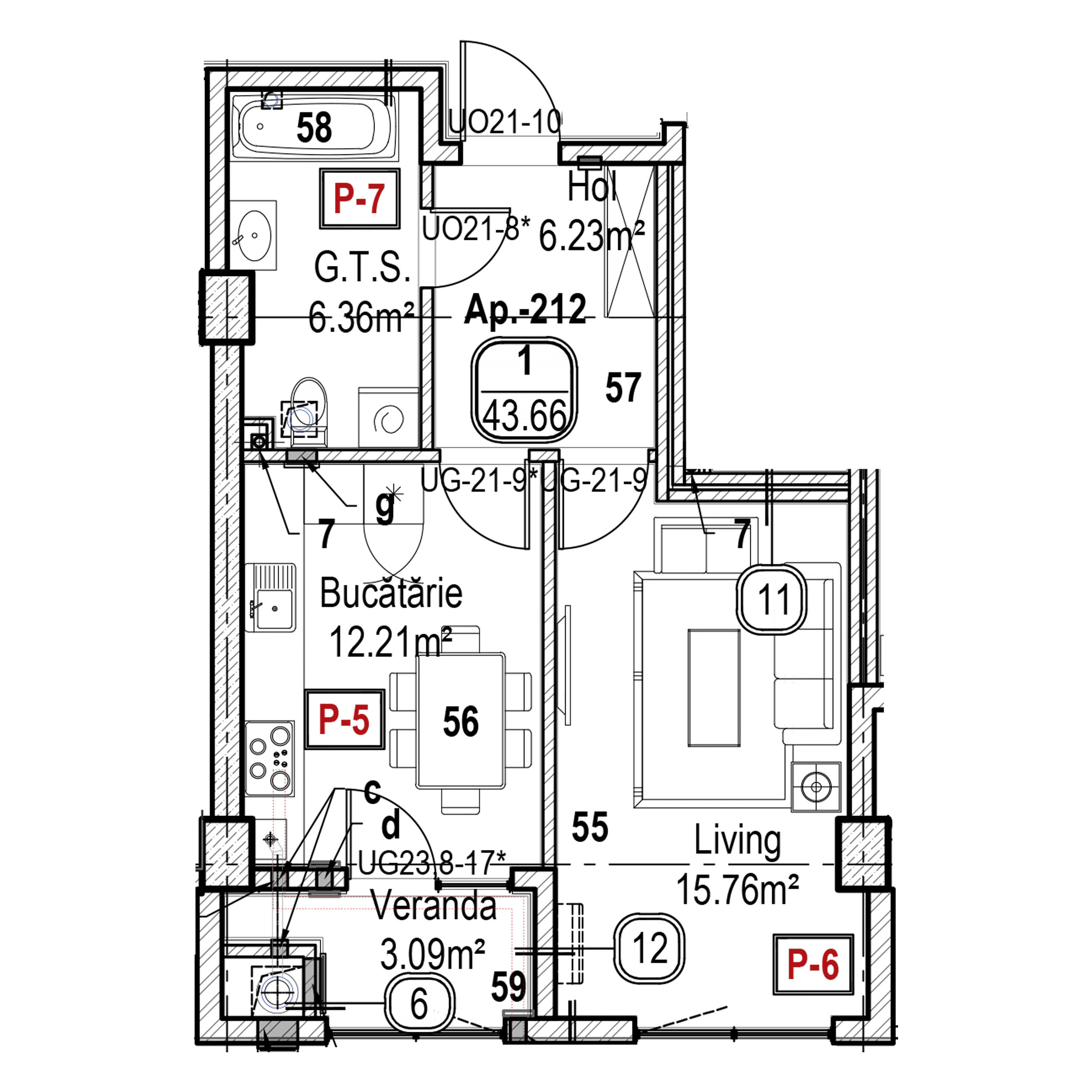 Apartament cu 1 cameră